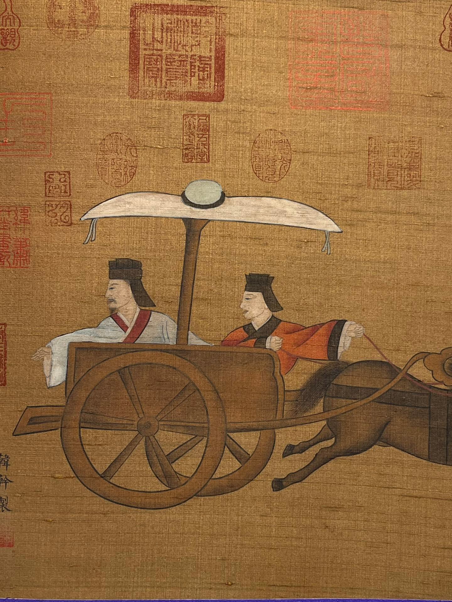 Chinese scroll painting Han Gan