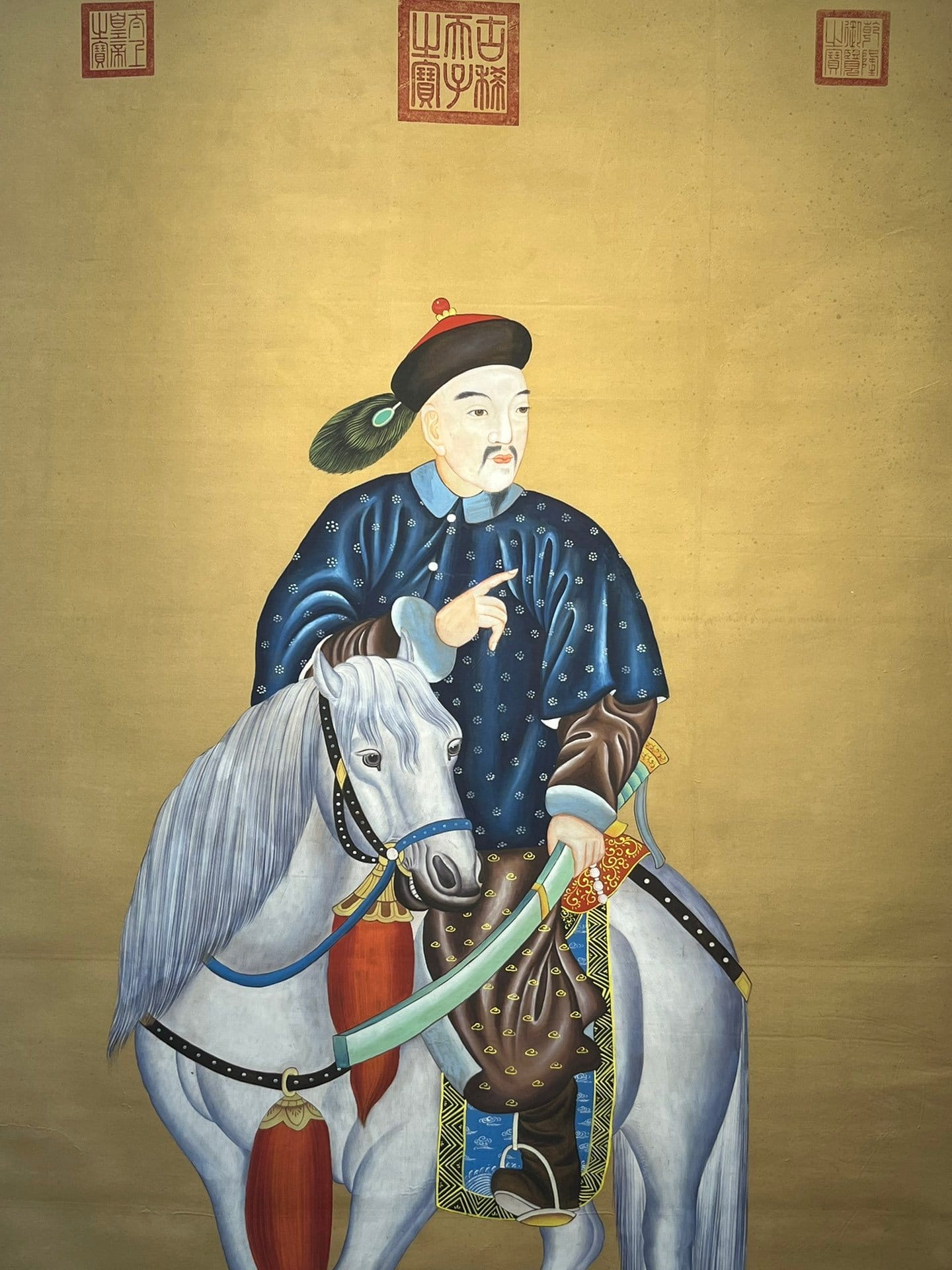 Chinese scroll painting Giuseppe
