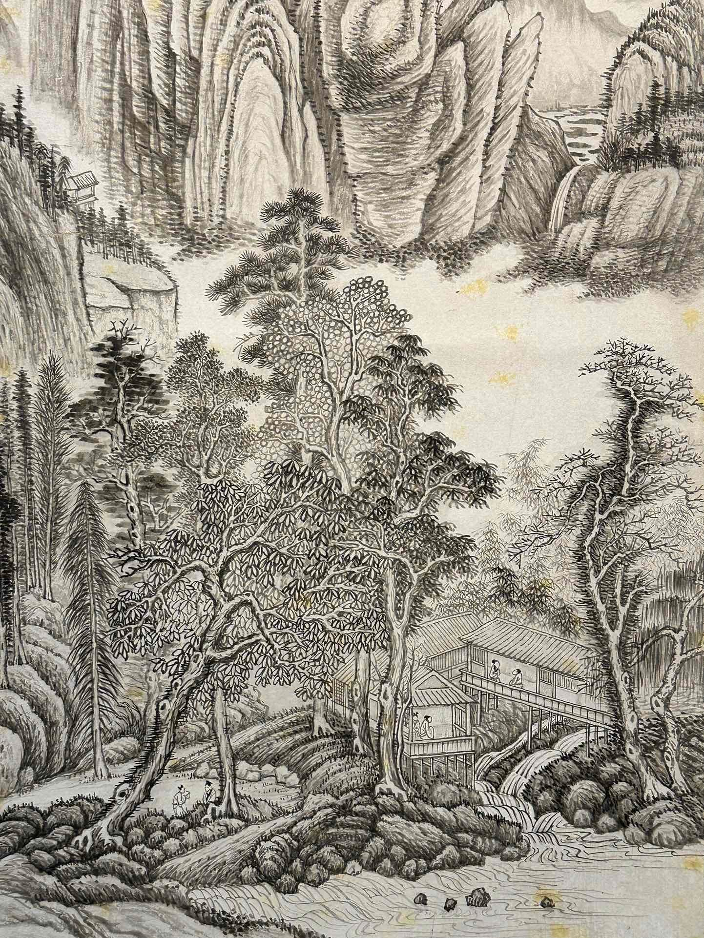 Chinese scroll painting Zhang Daqian