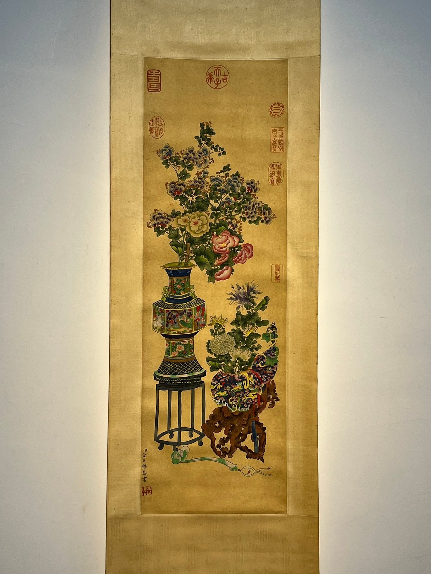 Chinese scroll painting Jin Yanbiao