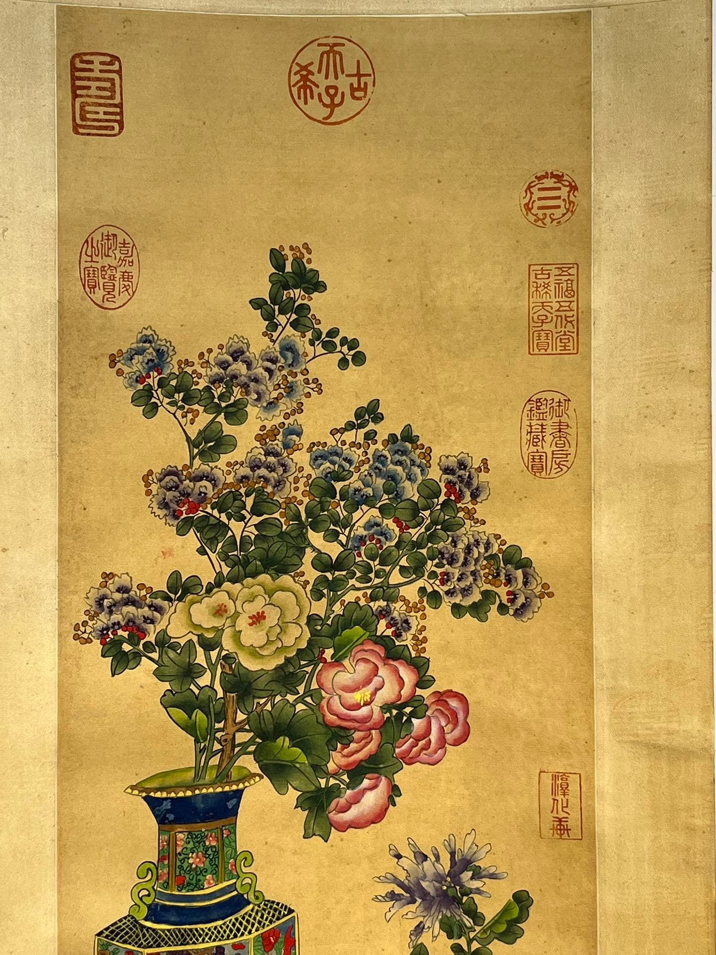 Chinese scroll painting Jin Yanbiao