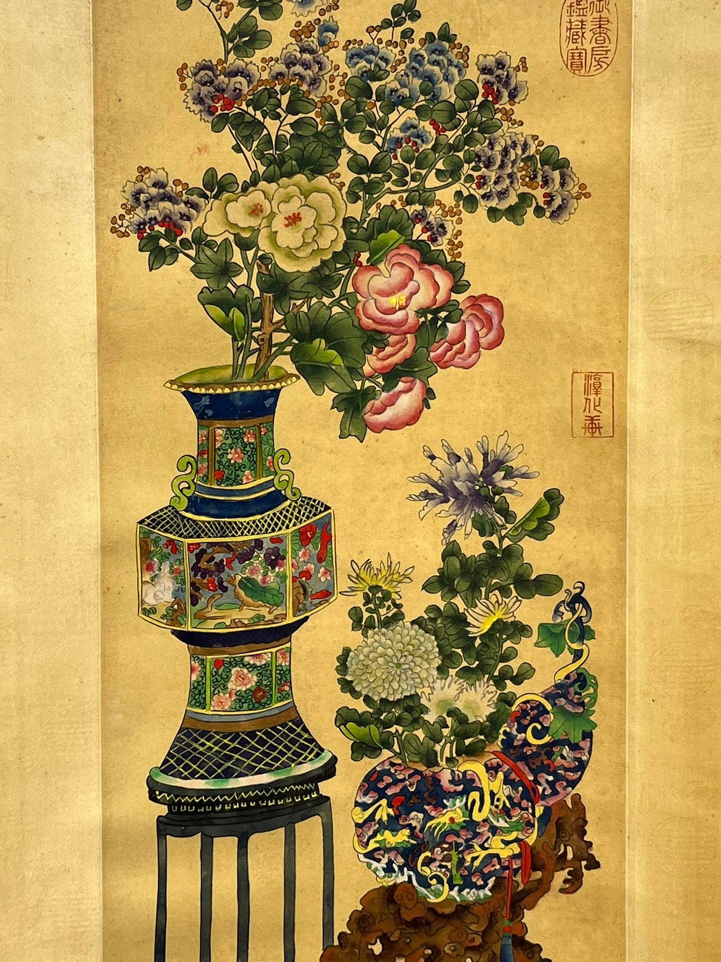 Chinese scroll painting Jin Yanbiao