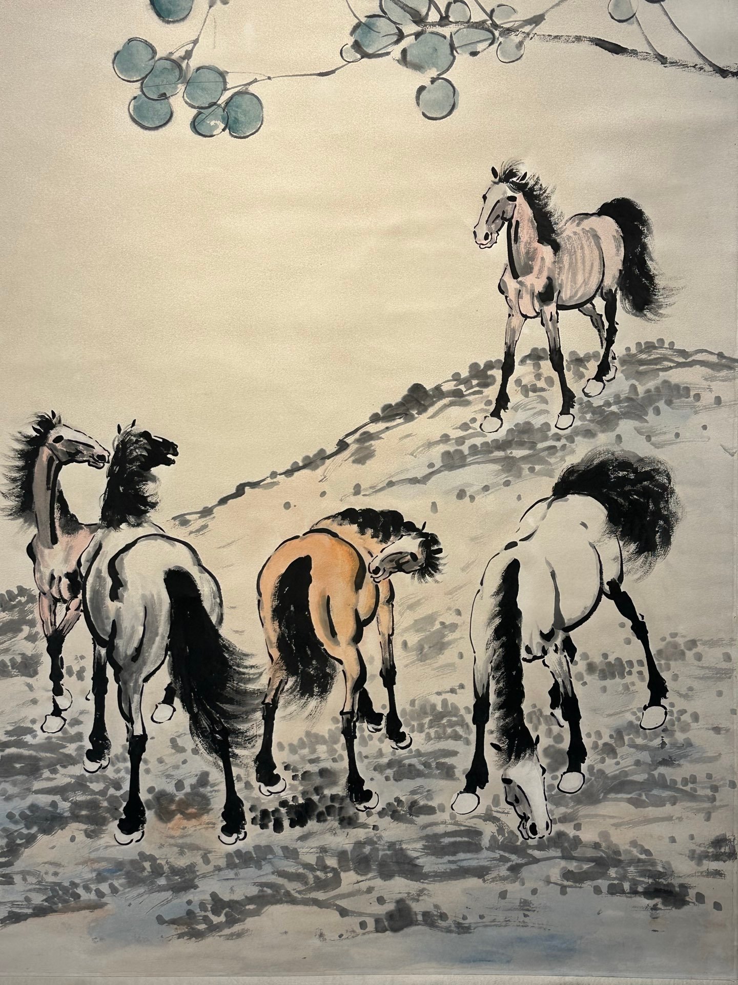 Chinese scroll painting Xu Beihong