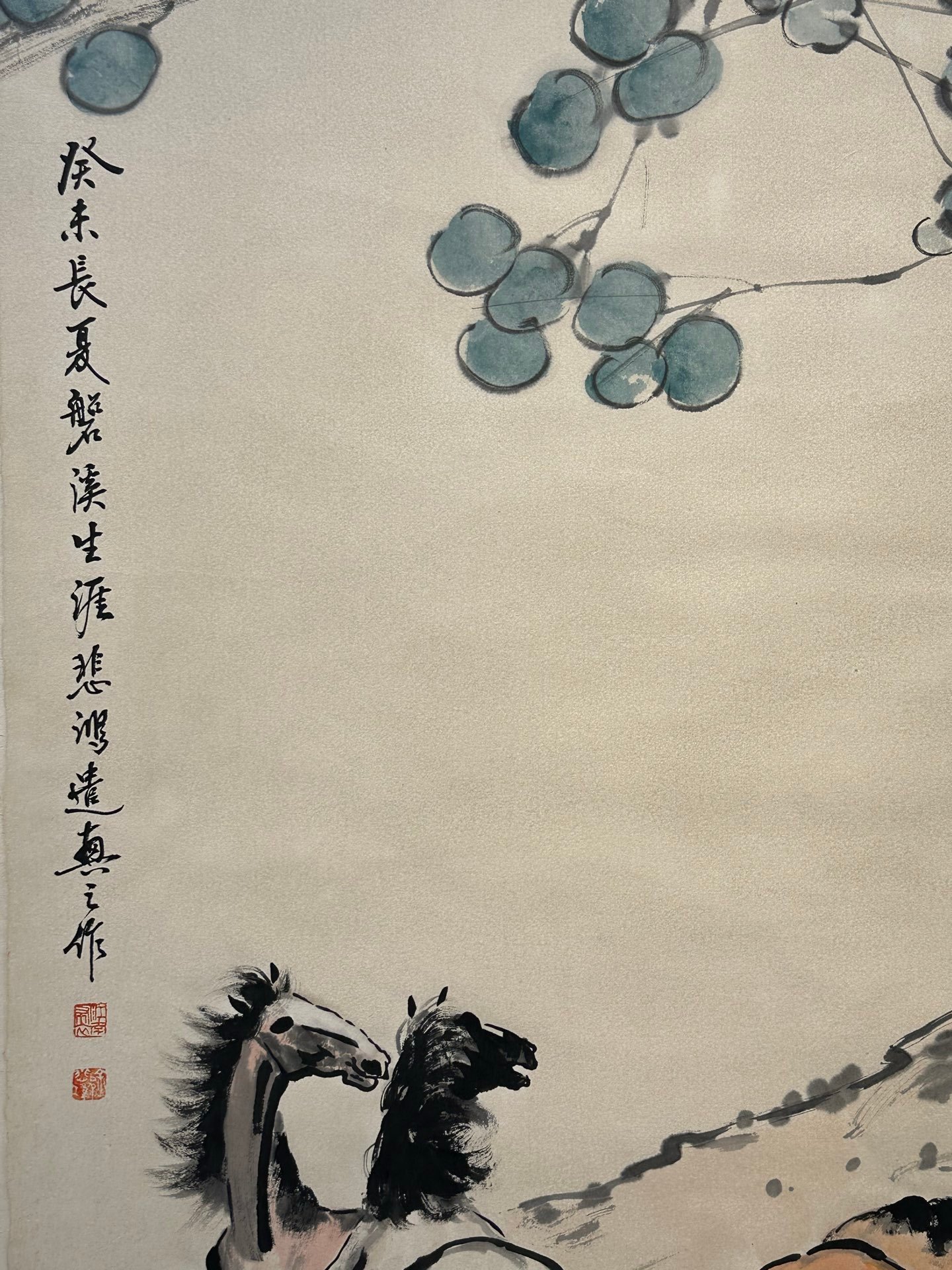 Chinese scroll painting Xu Beihong
