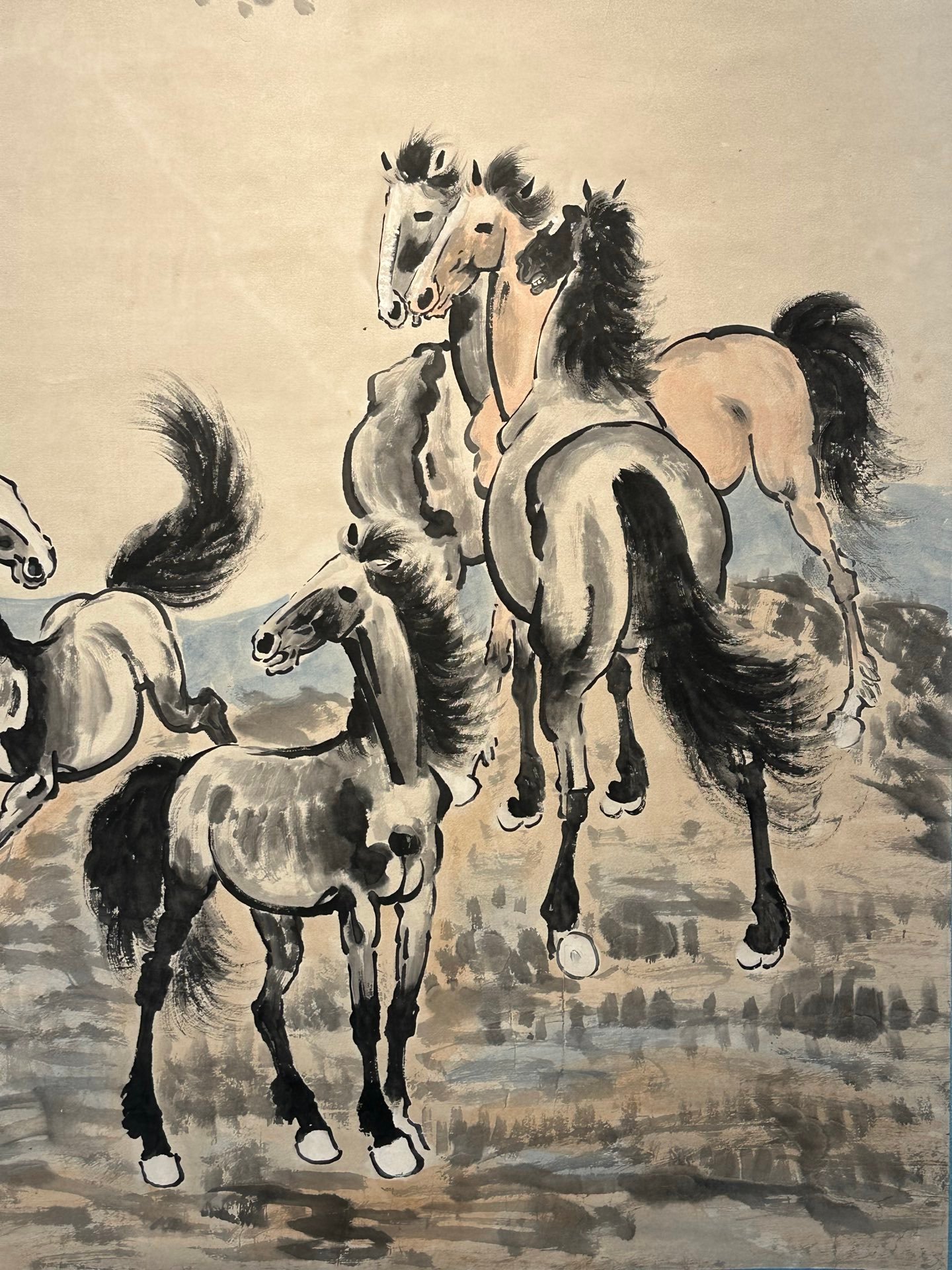 Chinese scroll painting Xu Beihong