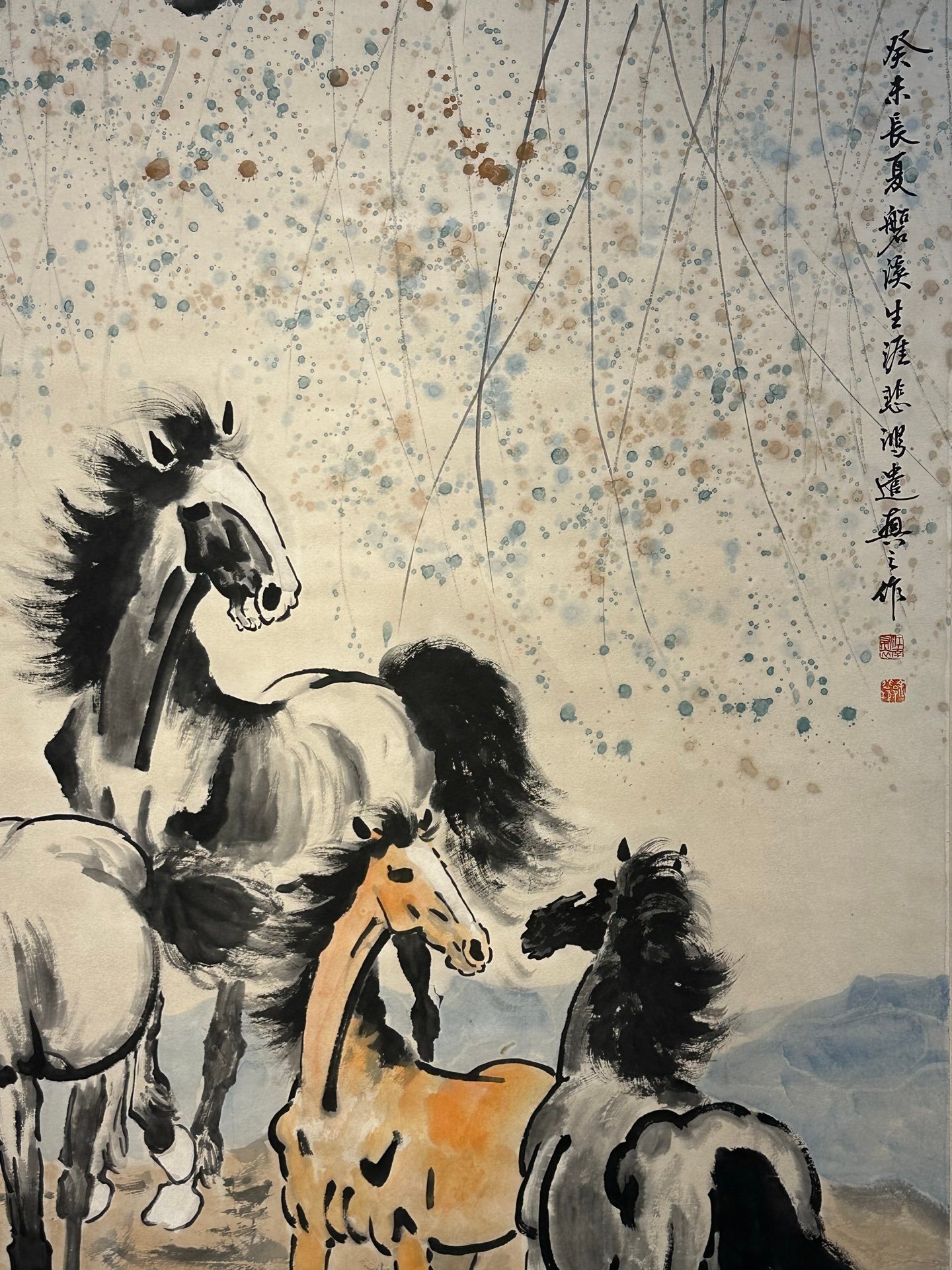 Chinese scroll painting Xu Beihong