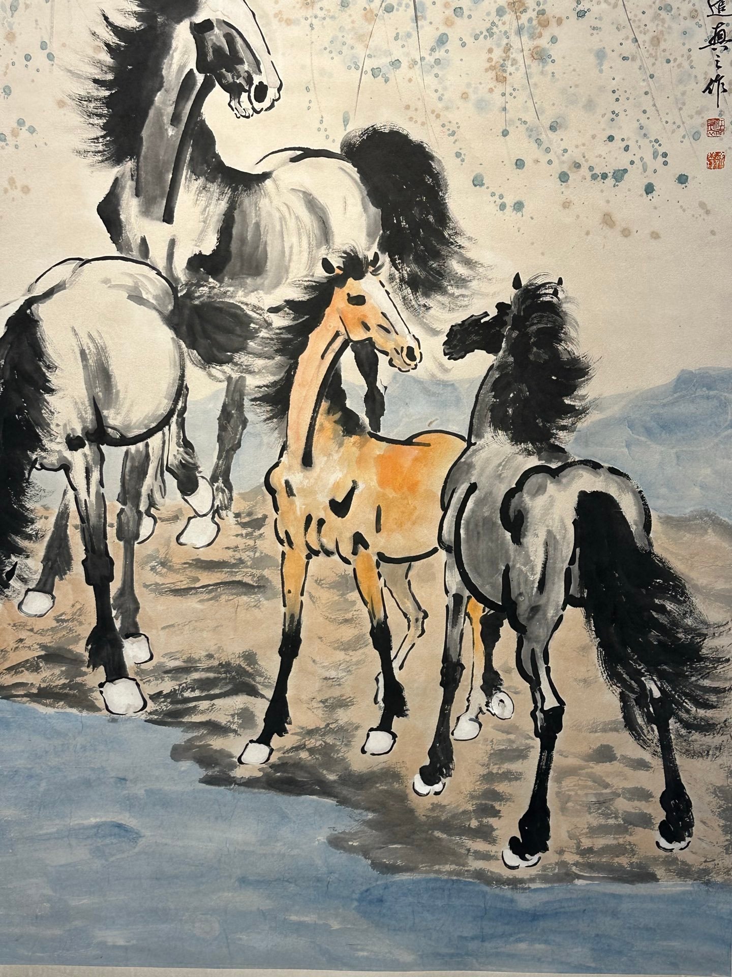 Chinese scroll painting Xu Beihong