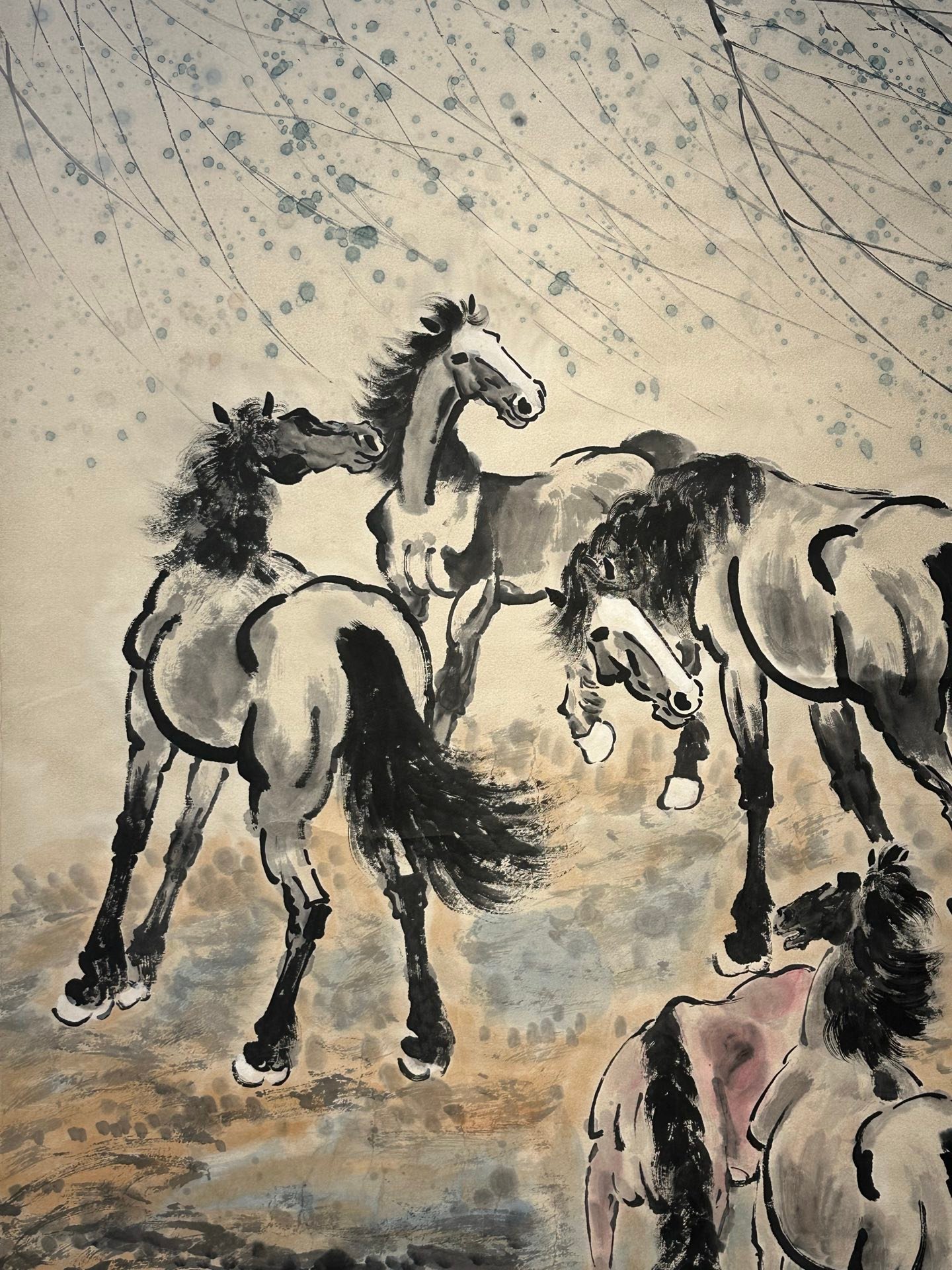 Chinese scroll painting Xu Beihong
