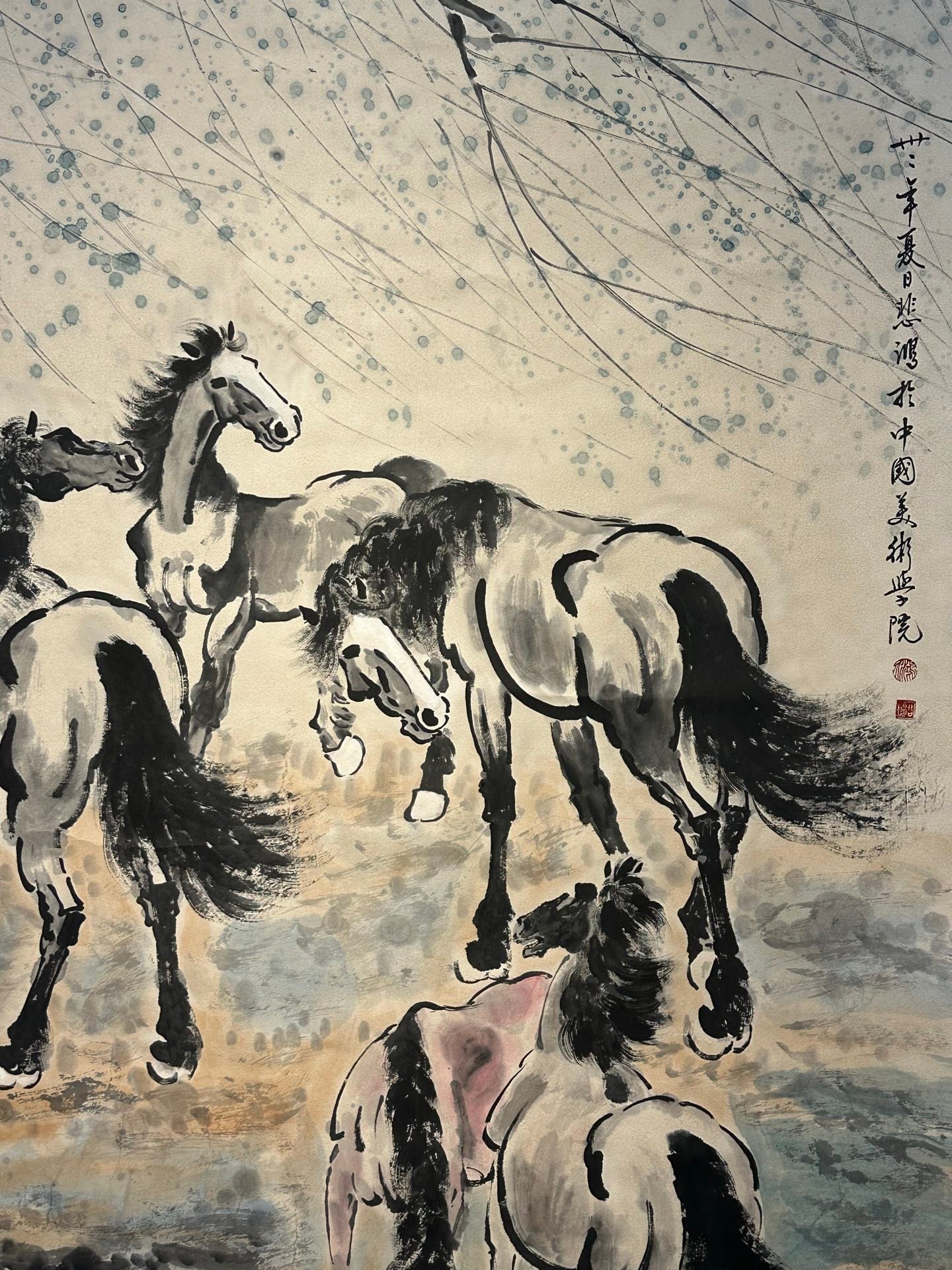 Chinese scroll painting Xu Beihong