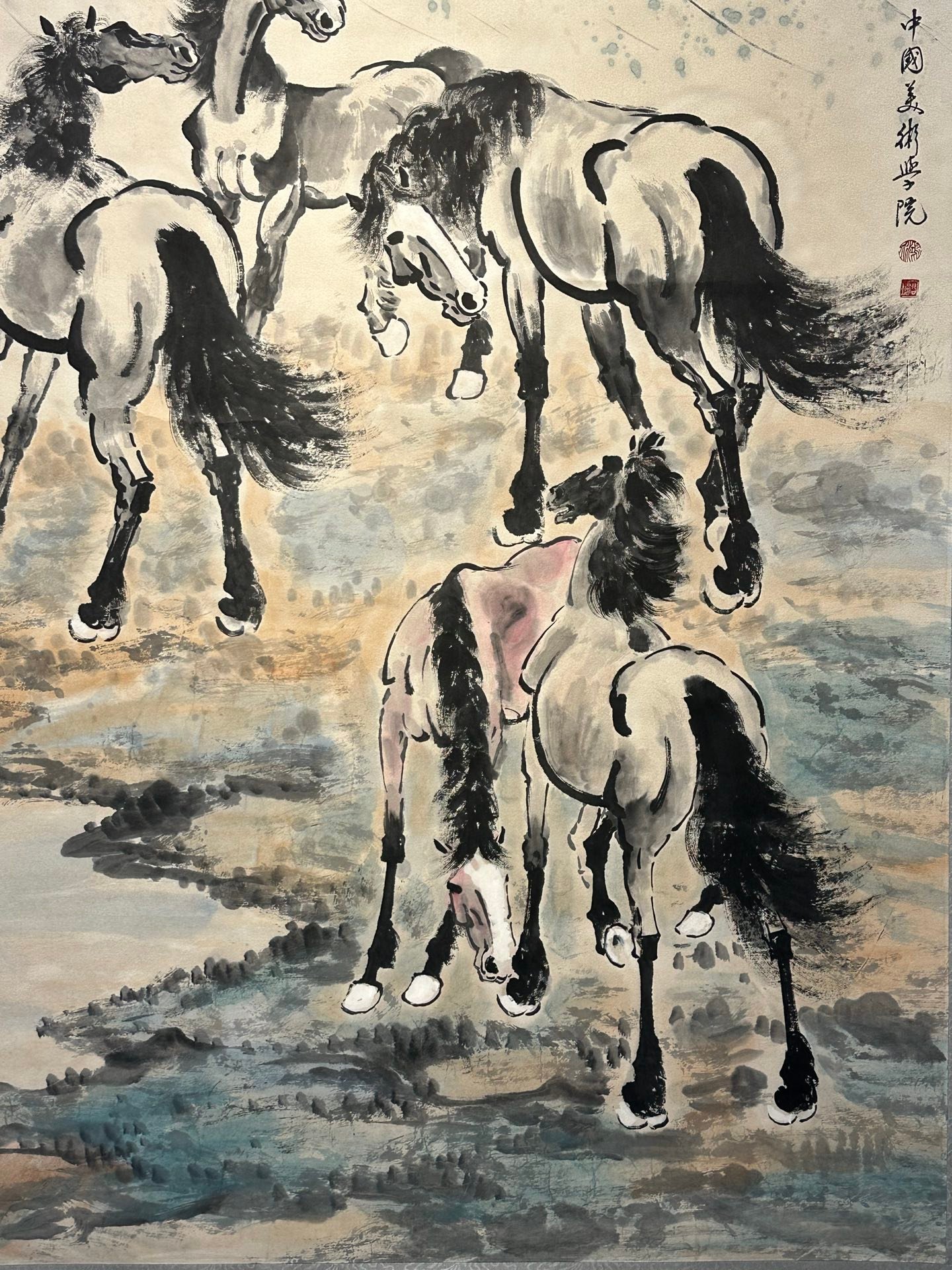 Chinese scroll painting Xu Beihong