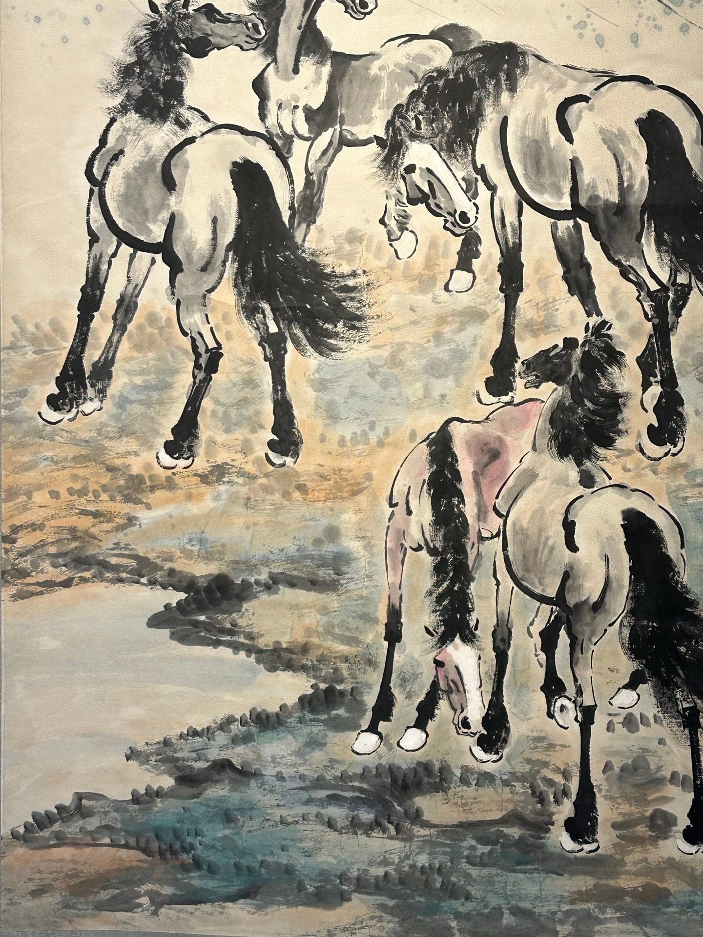 Chinese scroll painting Xu Beihong