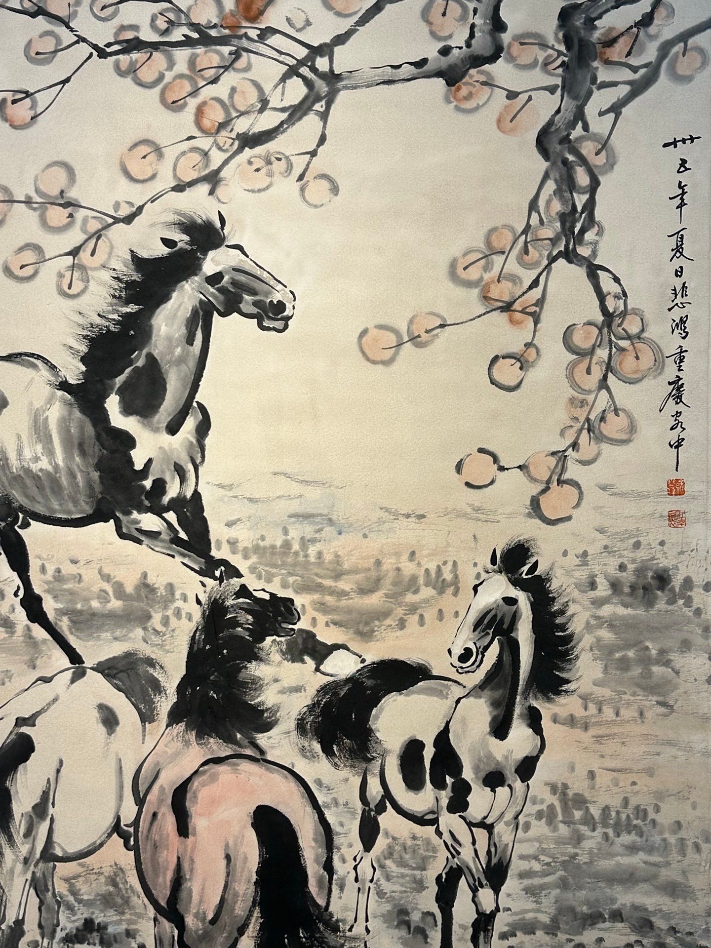 Chinese scroll painting Xu Beihong