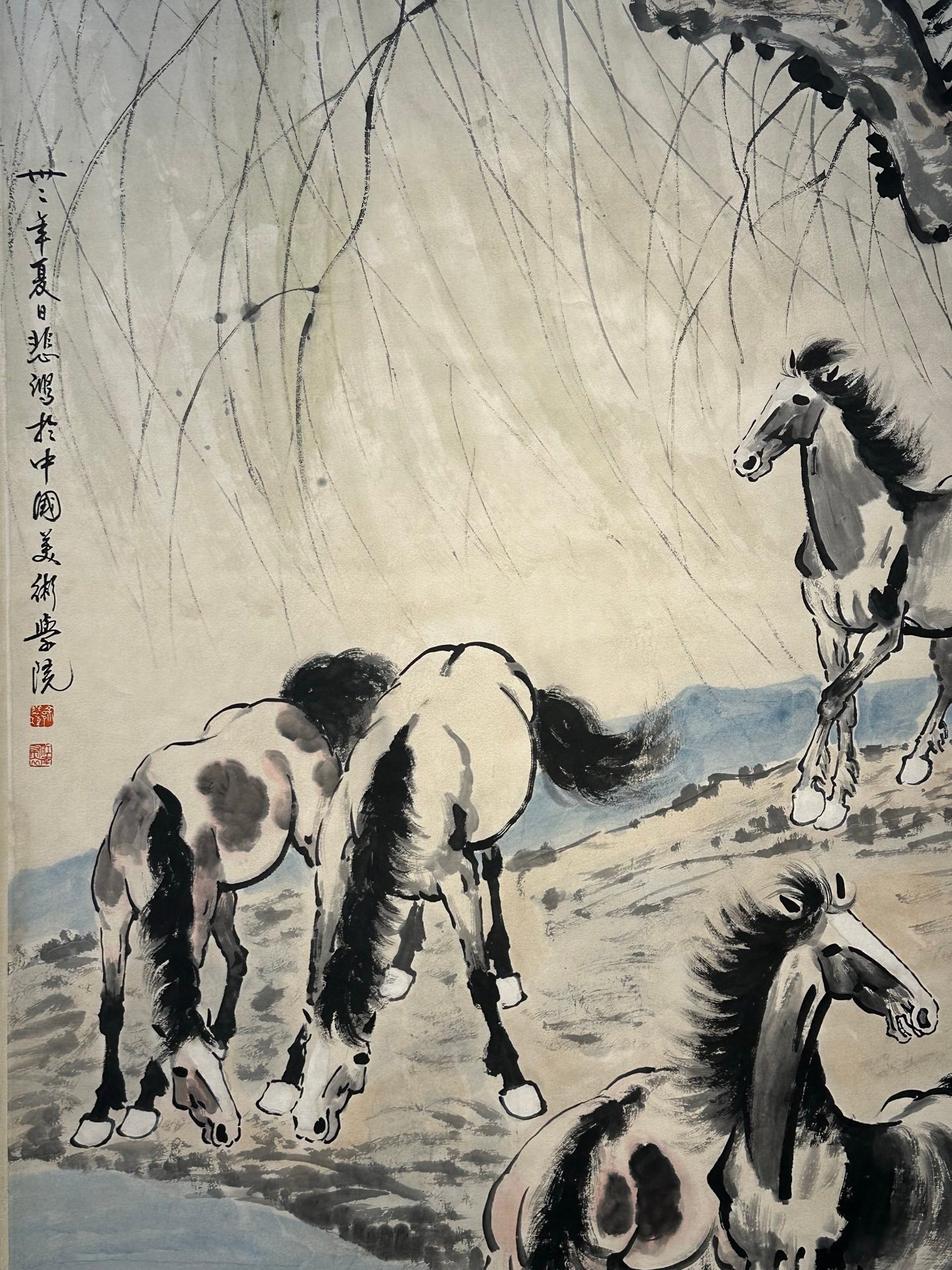 Chinese scroll painting Xu Beihong