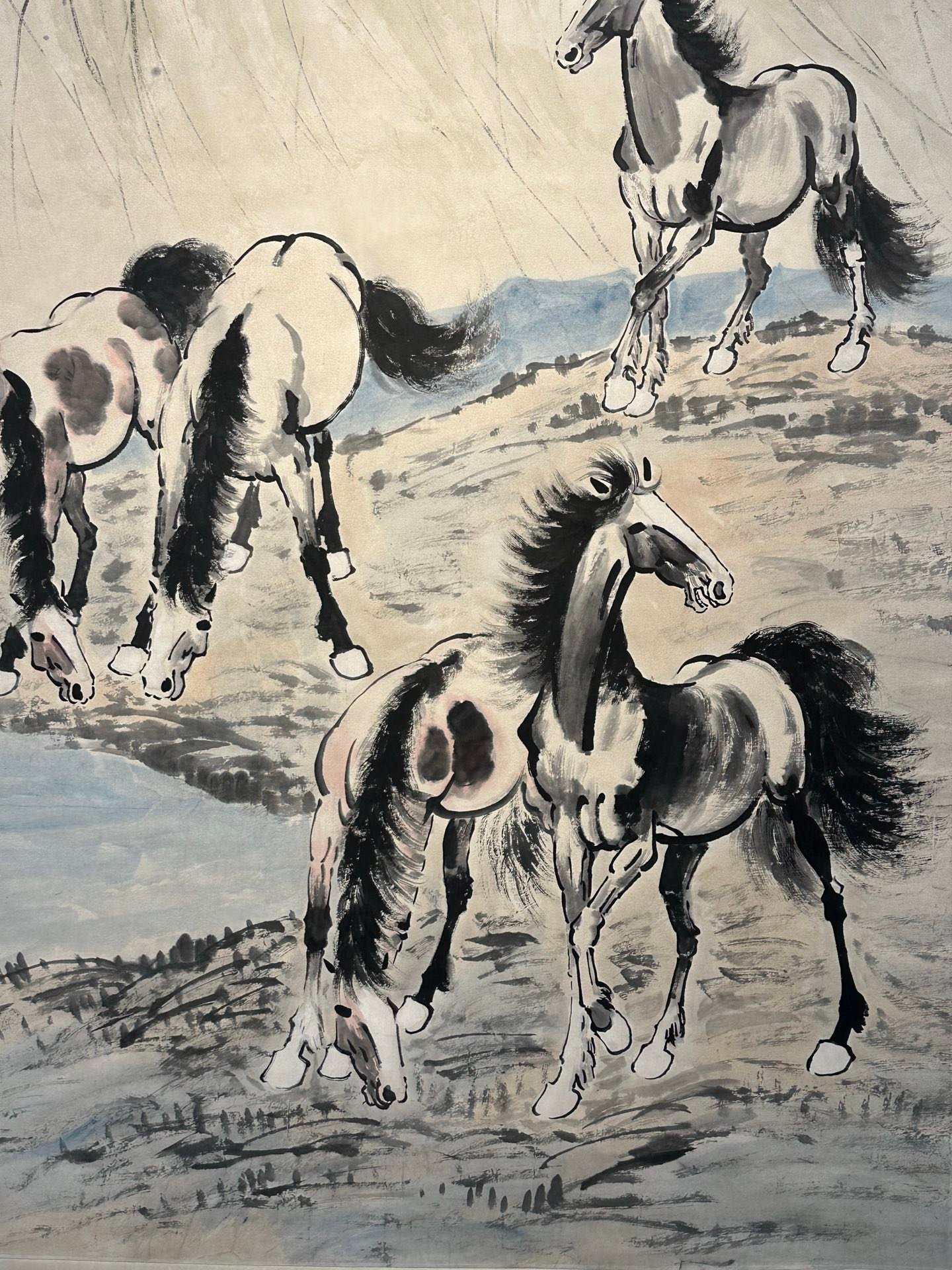 Chinese scroll painting Xu Beihong