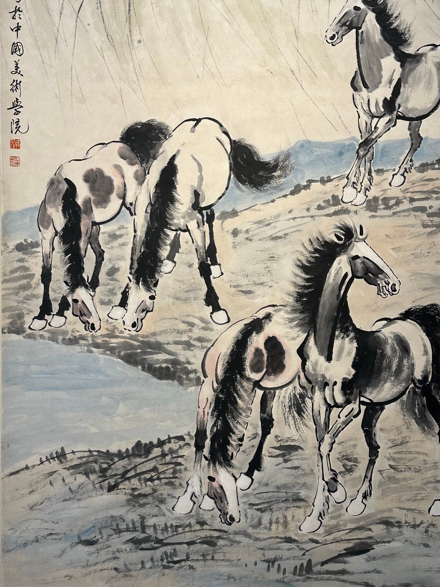 Chinese scroll painting Xu Beihong