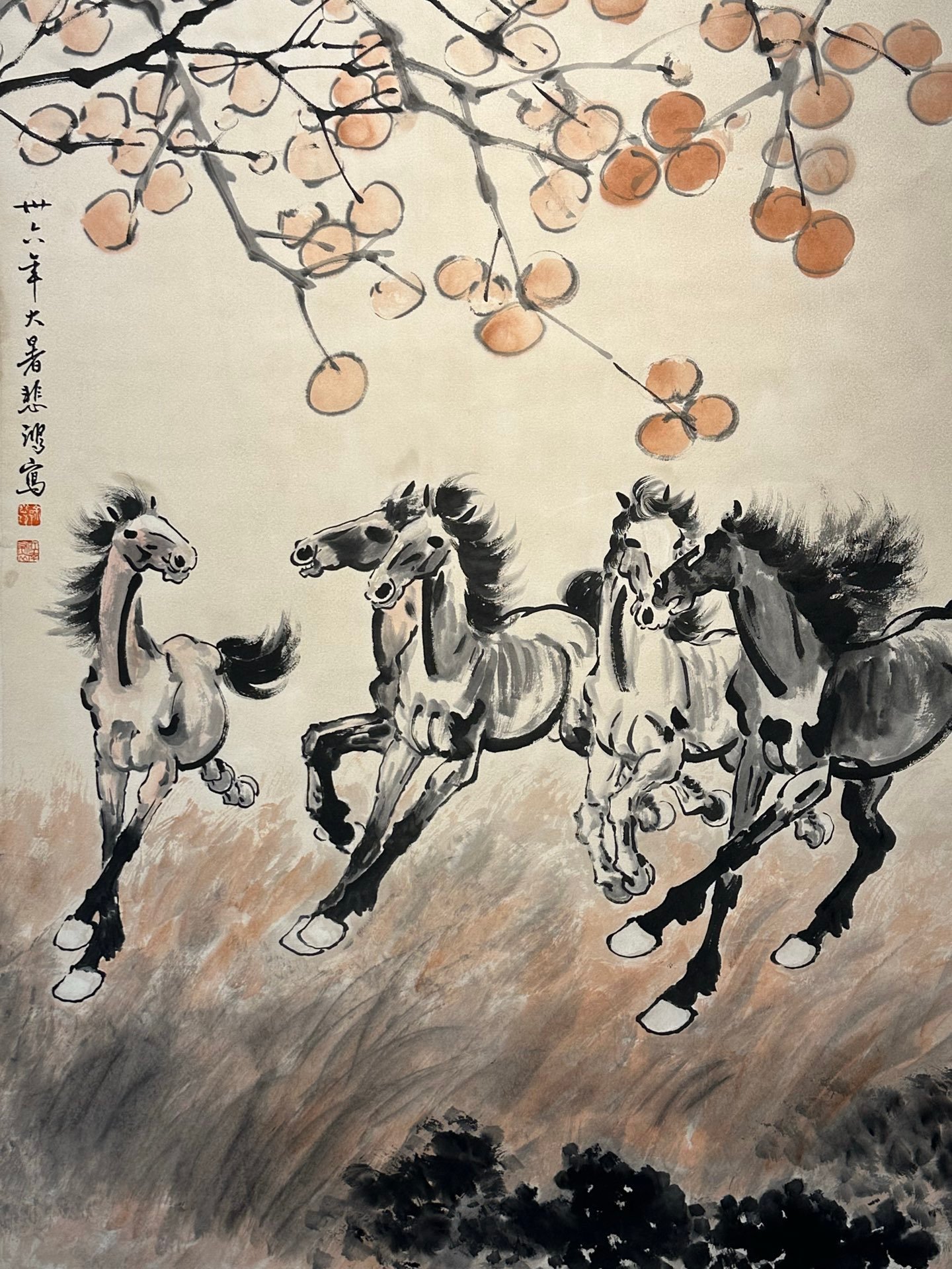 Chinese scroll painting Xu Beihong