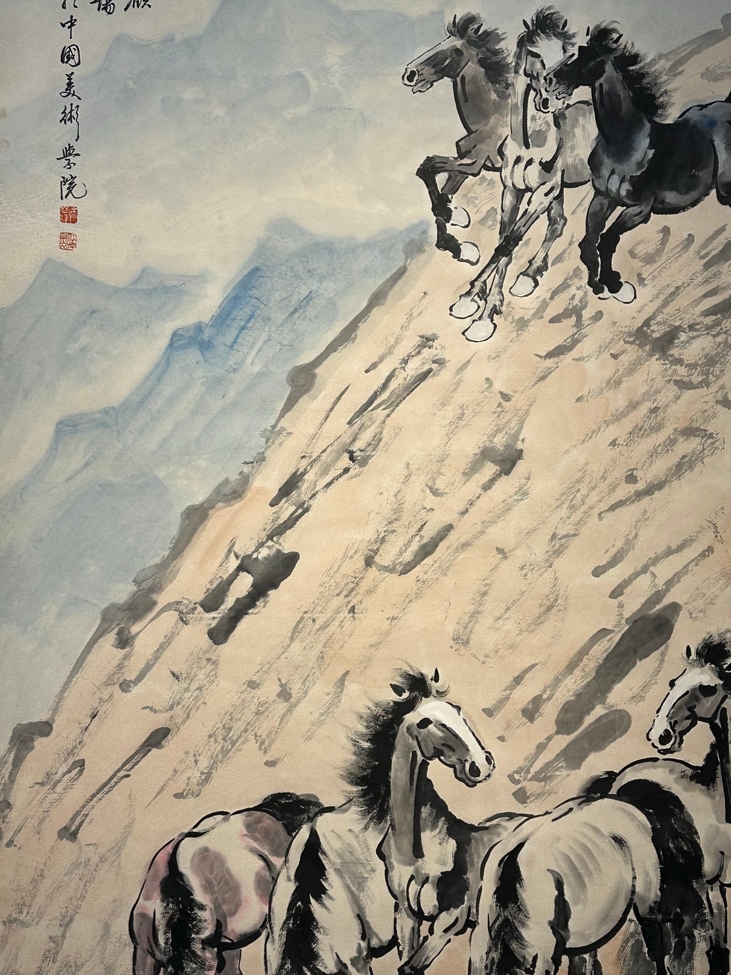 Chinese scroll painting Xu Beihong