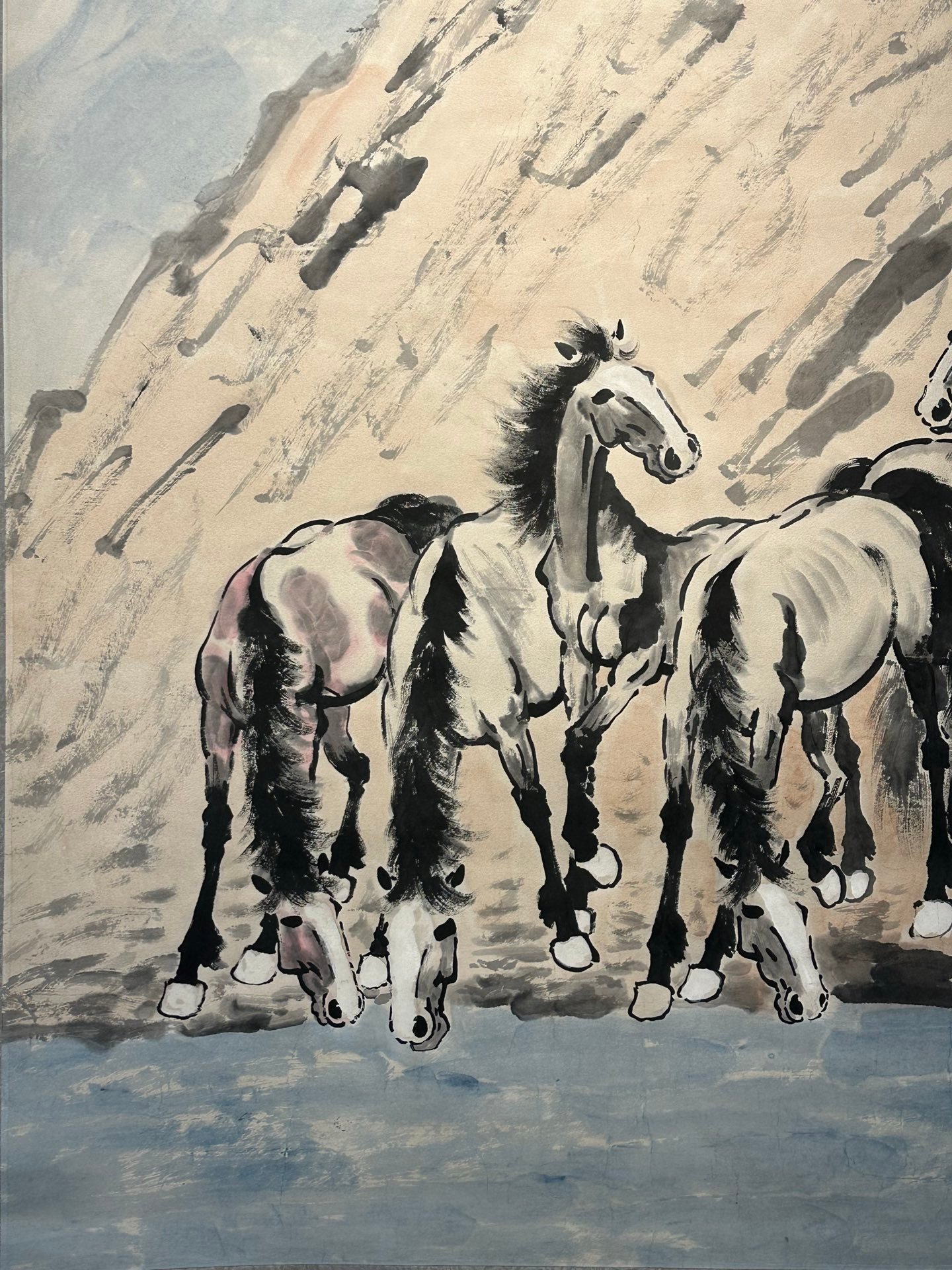 Chinese scroll painting Xu Beihong