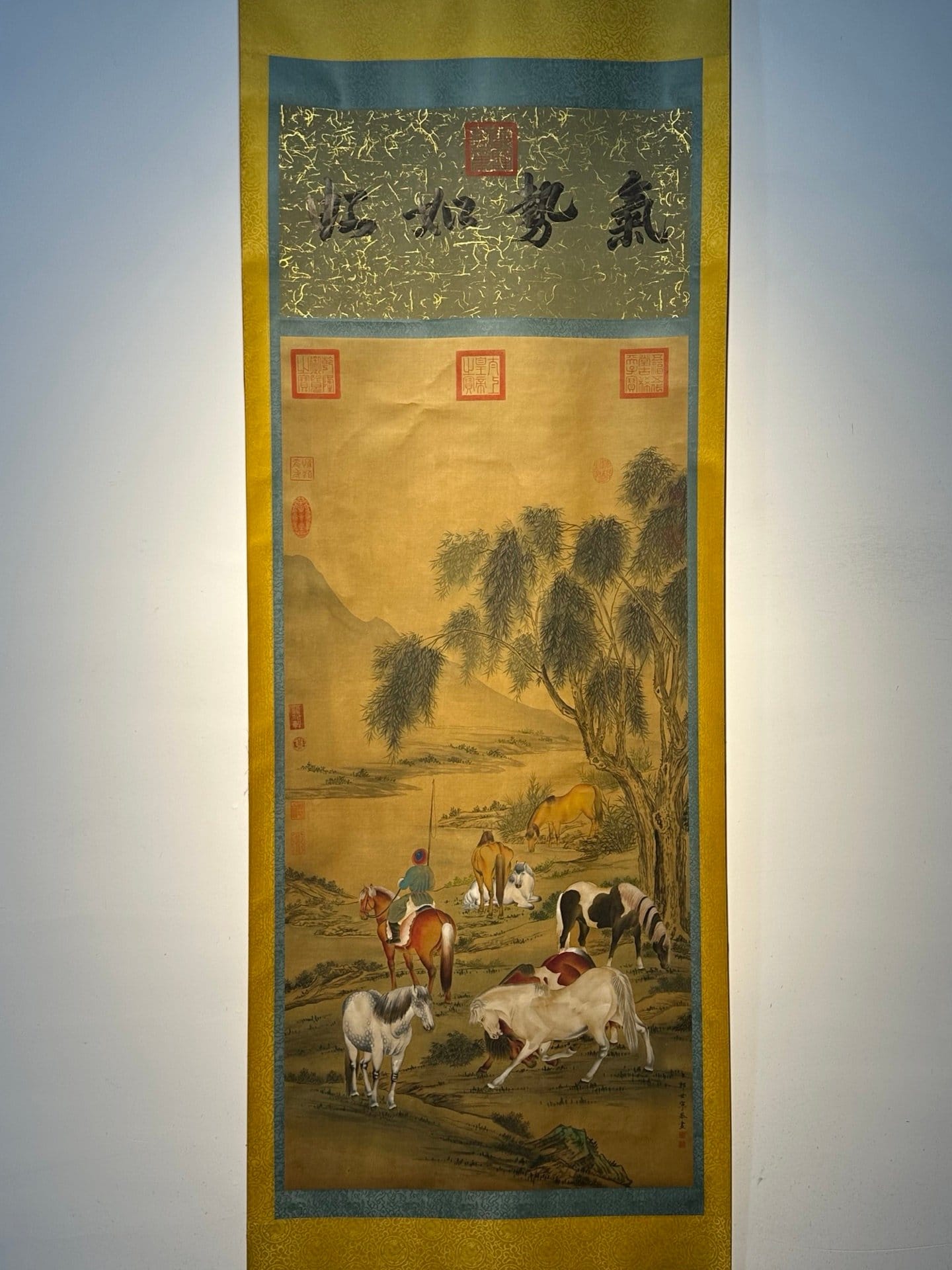 Chinese scroll painting Giuseppe Gasdione