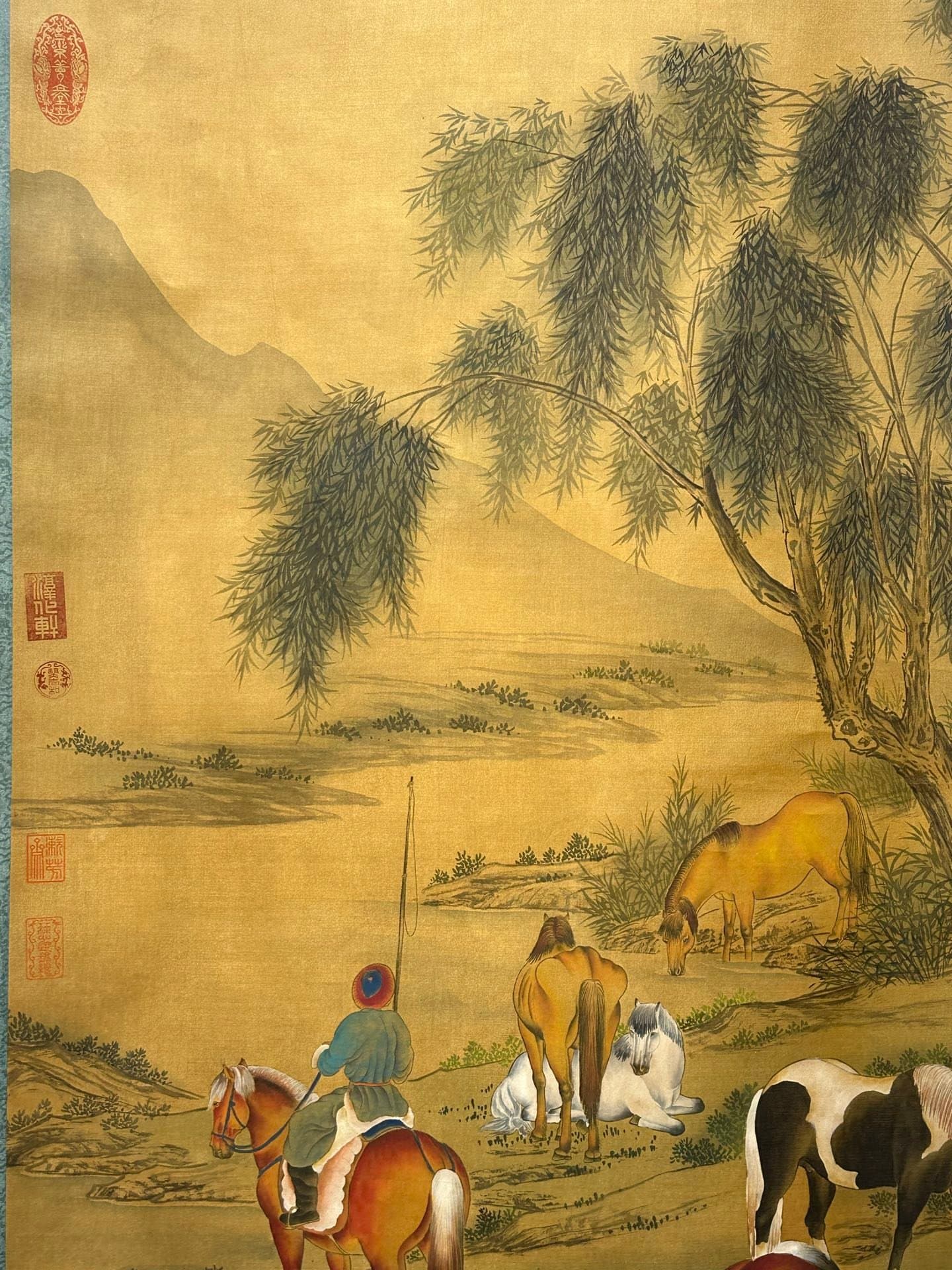 Chinese scroll painting Giuseppe Gasdione
