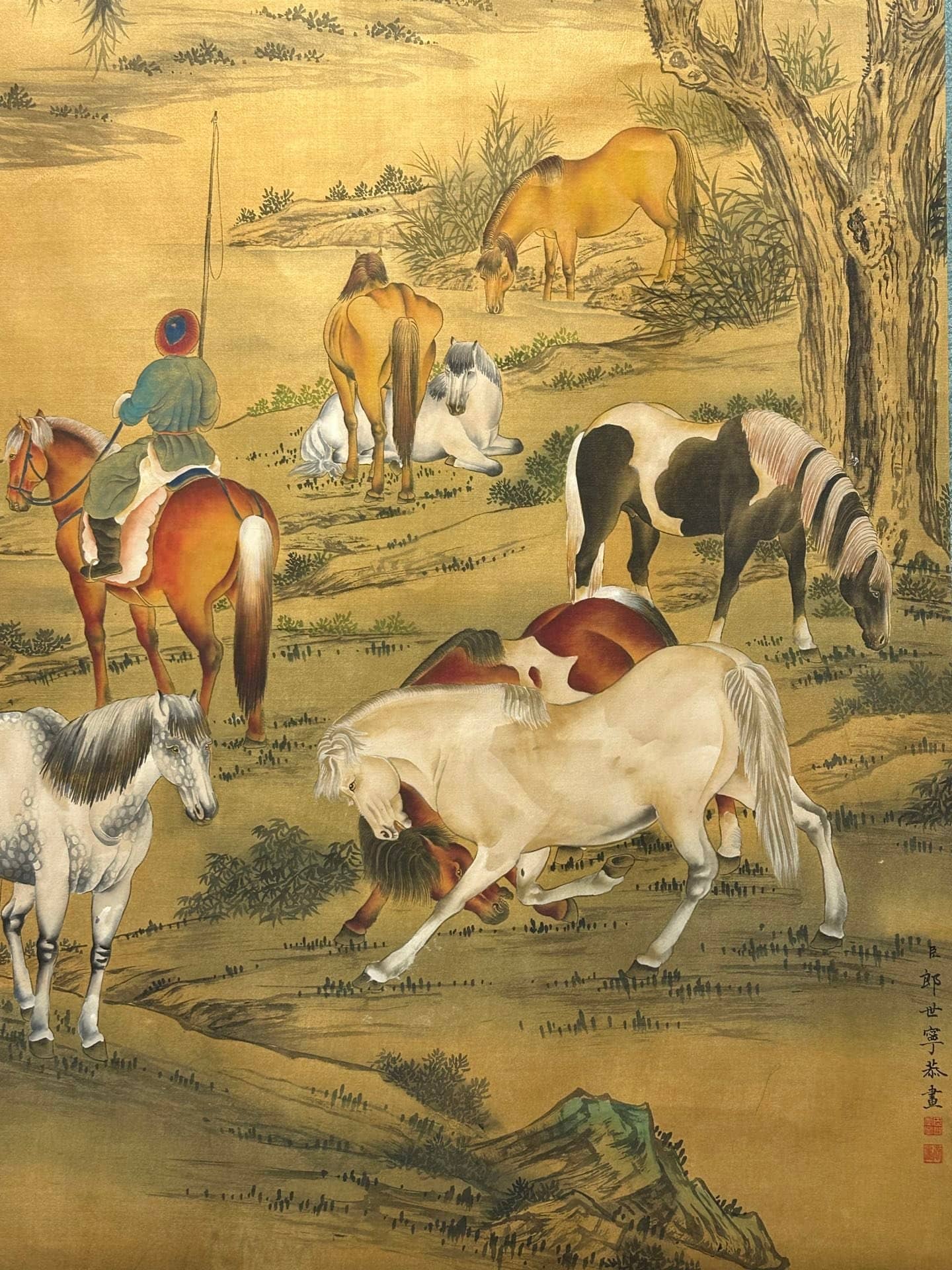 Chinese scroll painting Giuseppe Gasdione