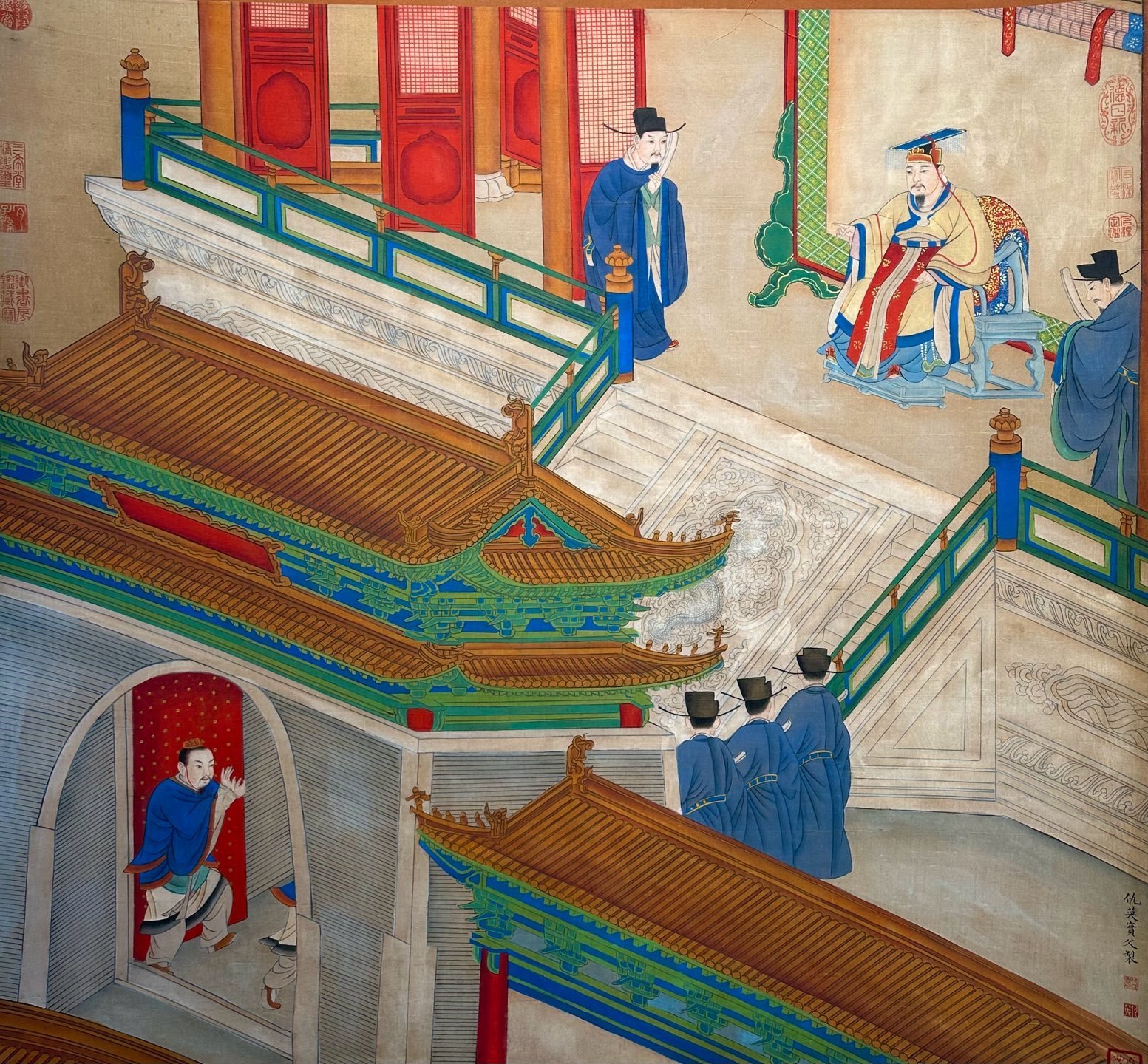Chinese scroll painting Qiu Ying