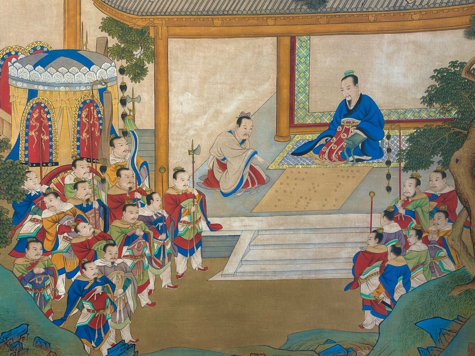 Chinese scroll painting Qiu Ying