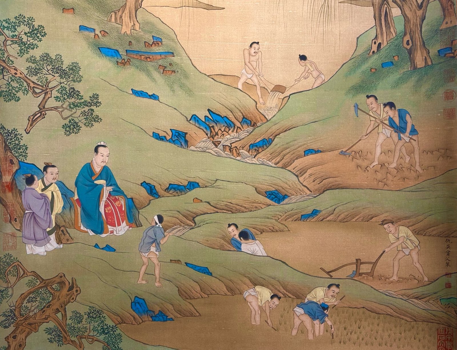 Chinese scroll painting Qiu Ying