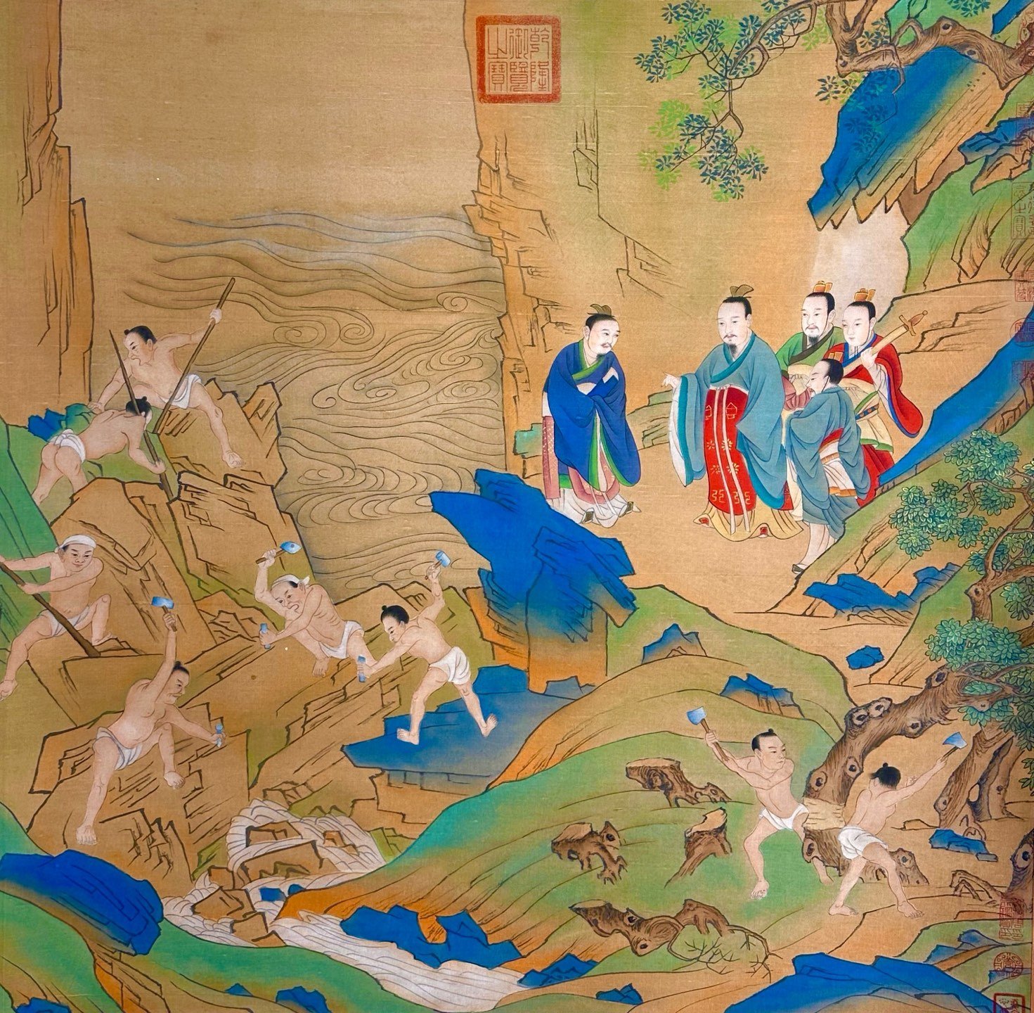 Chinese scroll painting Qiu Ying