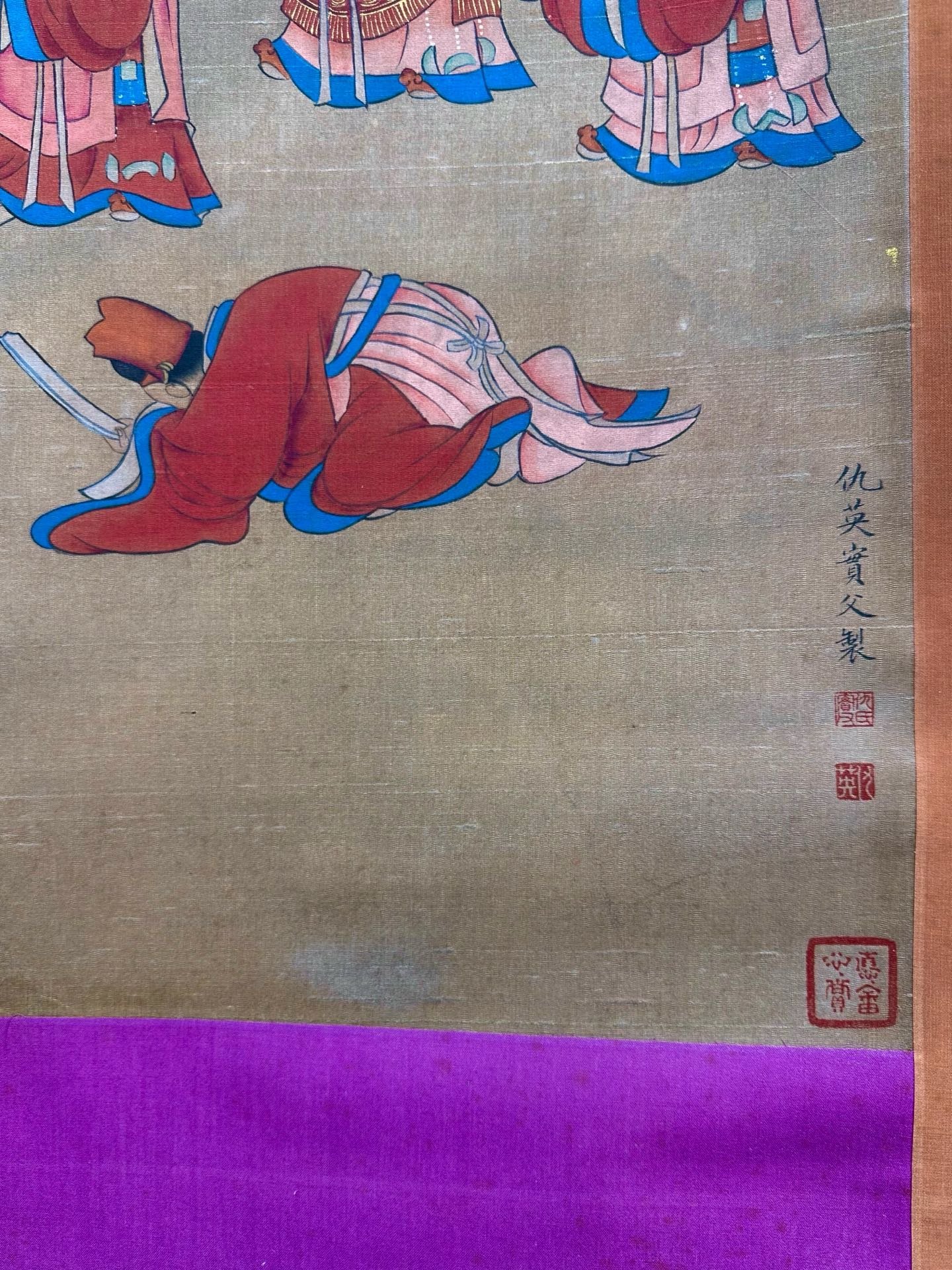 Chinese scroll painting Qiu Ying
