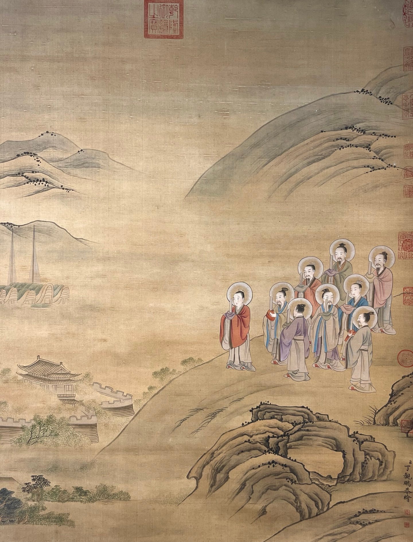 Chinese scroll painting Ding Guanpeng