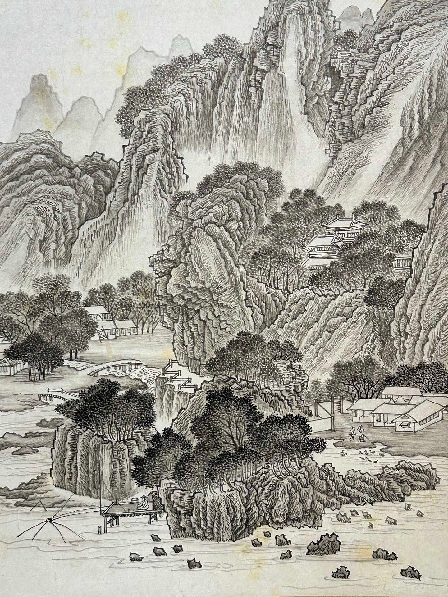 Chinese scroll painting Zhang Daqian