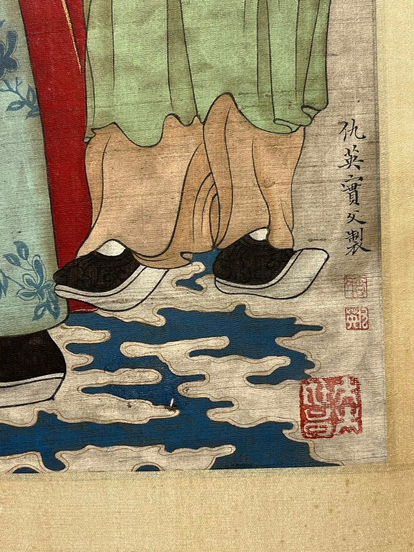 Chinese scroll painting Qiu Ying