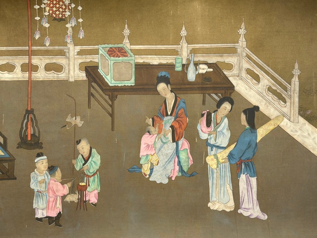 Chinese scroll painting Wang Zhenpeng