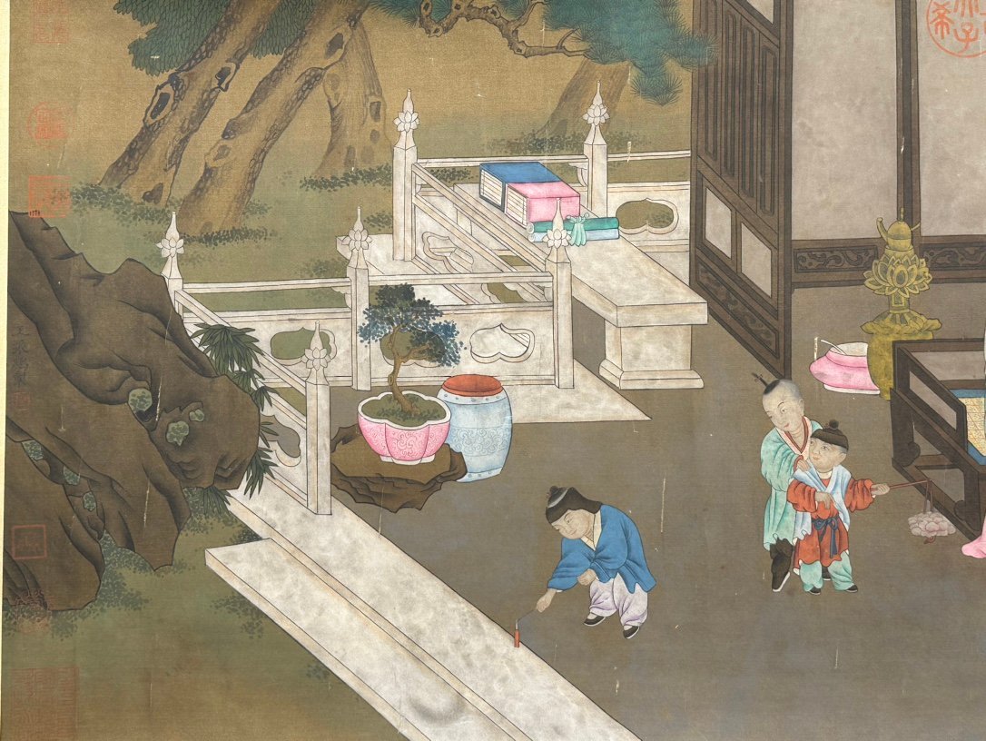 Chinese scroll painting Wang Zhenpeng