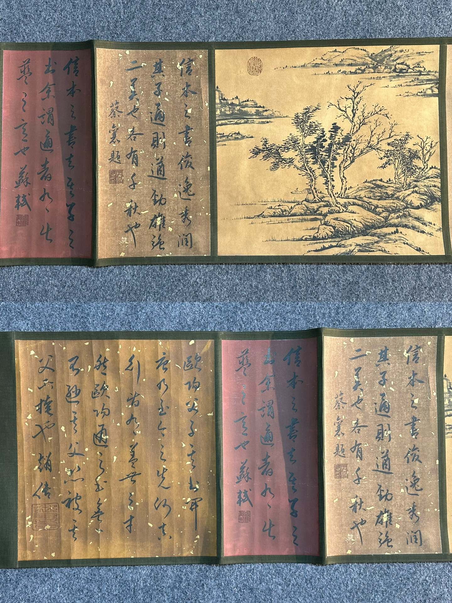 Chinese scroll painting Ouyang Xun