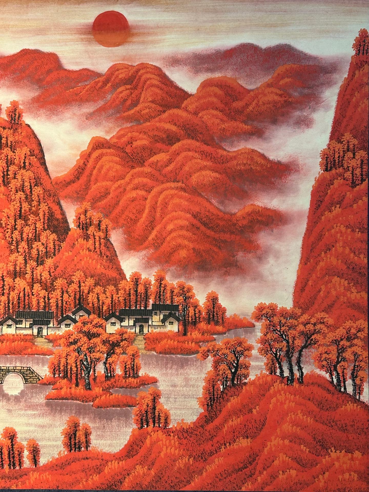 Chinese scroll painting Li Keran