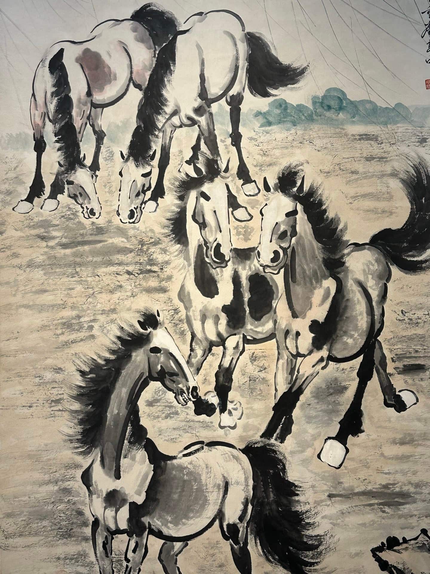 Chinese scroll painting Xu Beihong