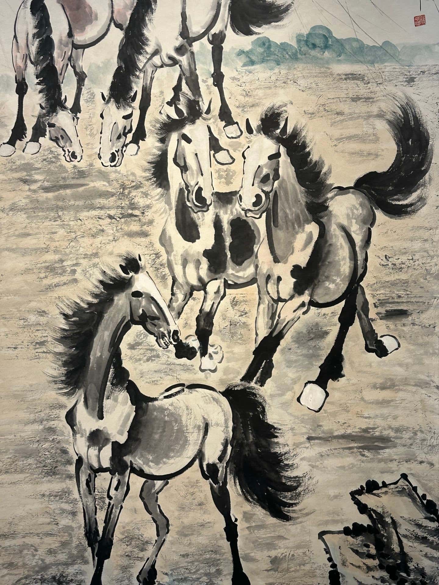 Chinese scroll painting Xu Beihong