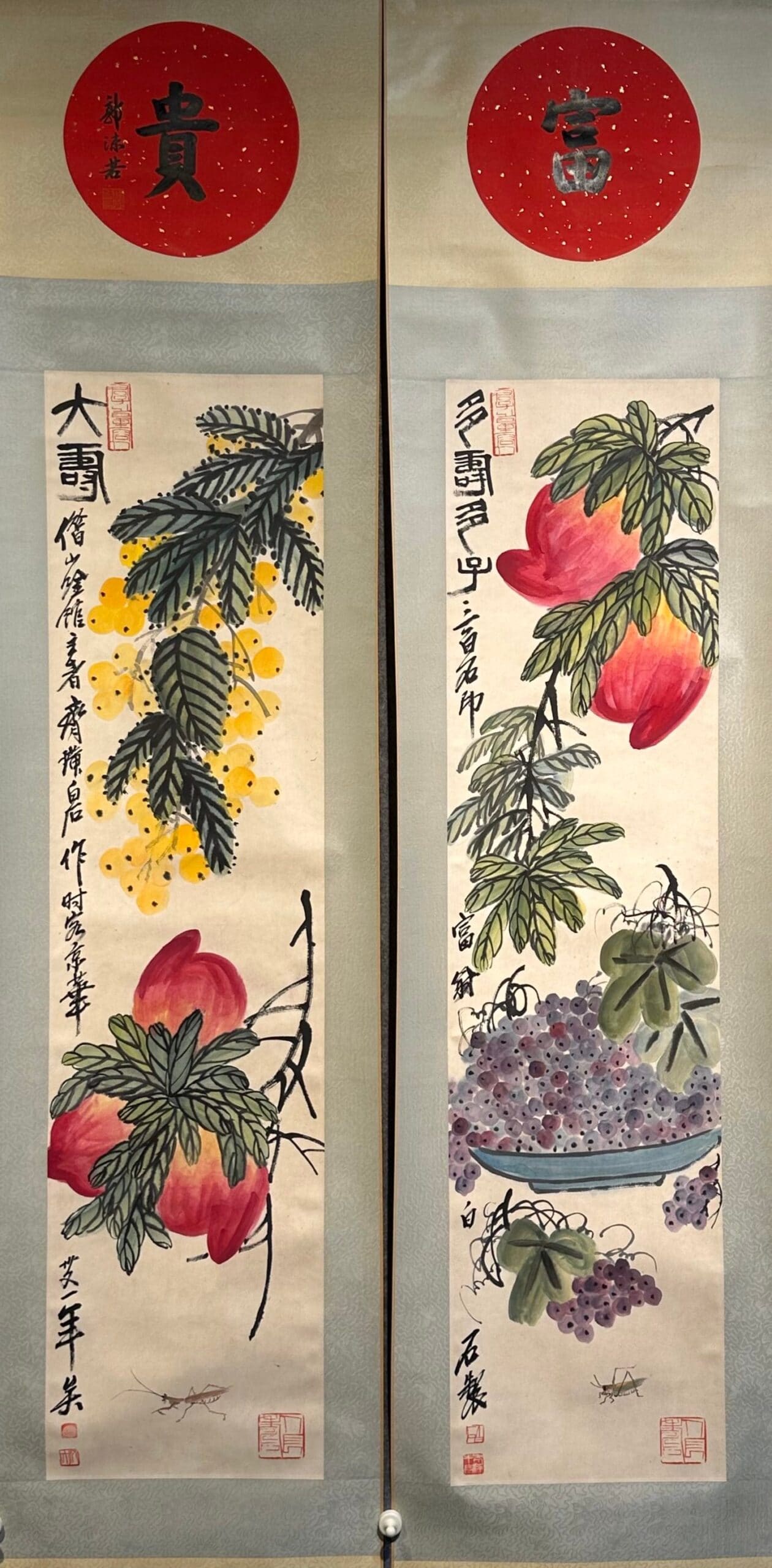 Chinese scroll painting Qi Baishi