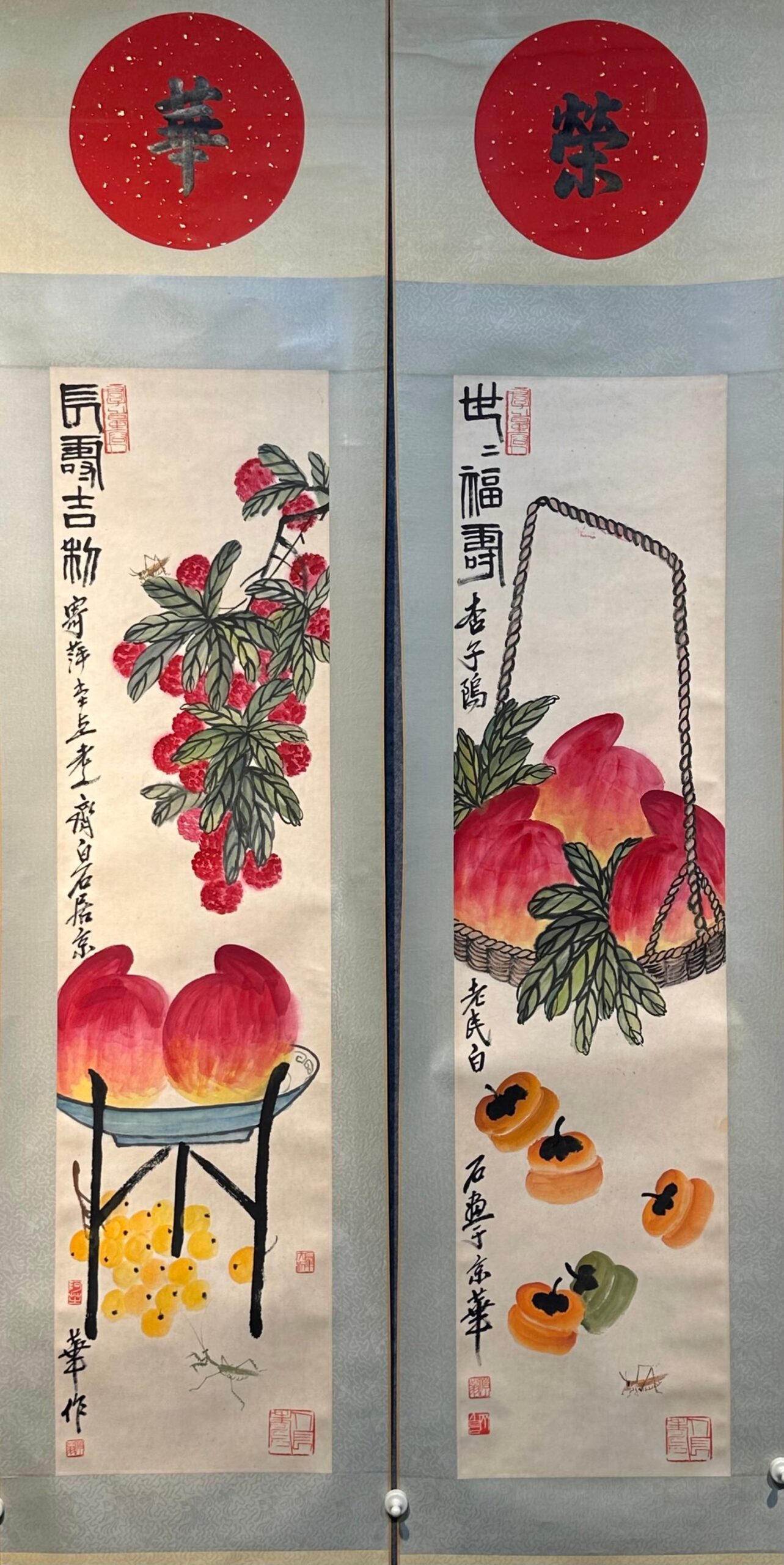 Chinese scroll painting Qi Baishi