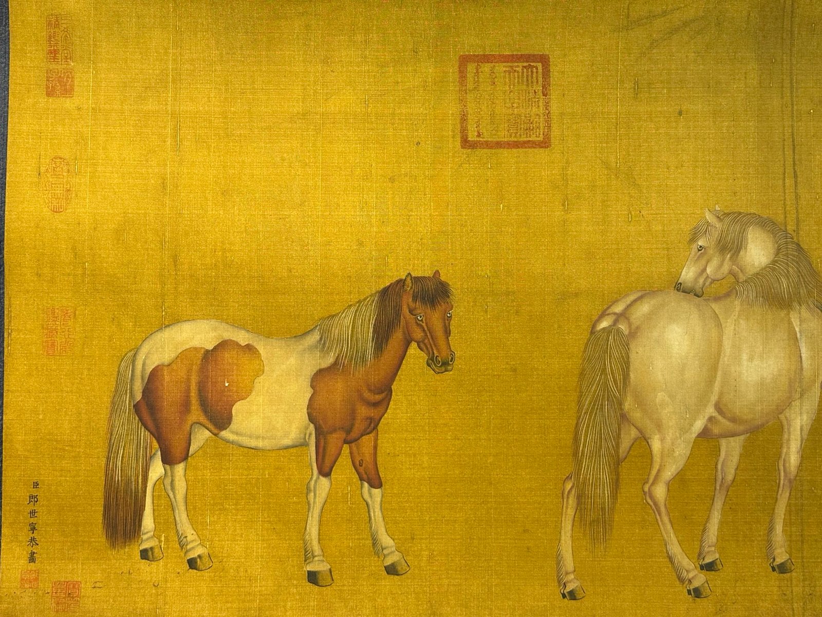 Chinese scroll painting Giuseppe