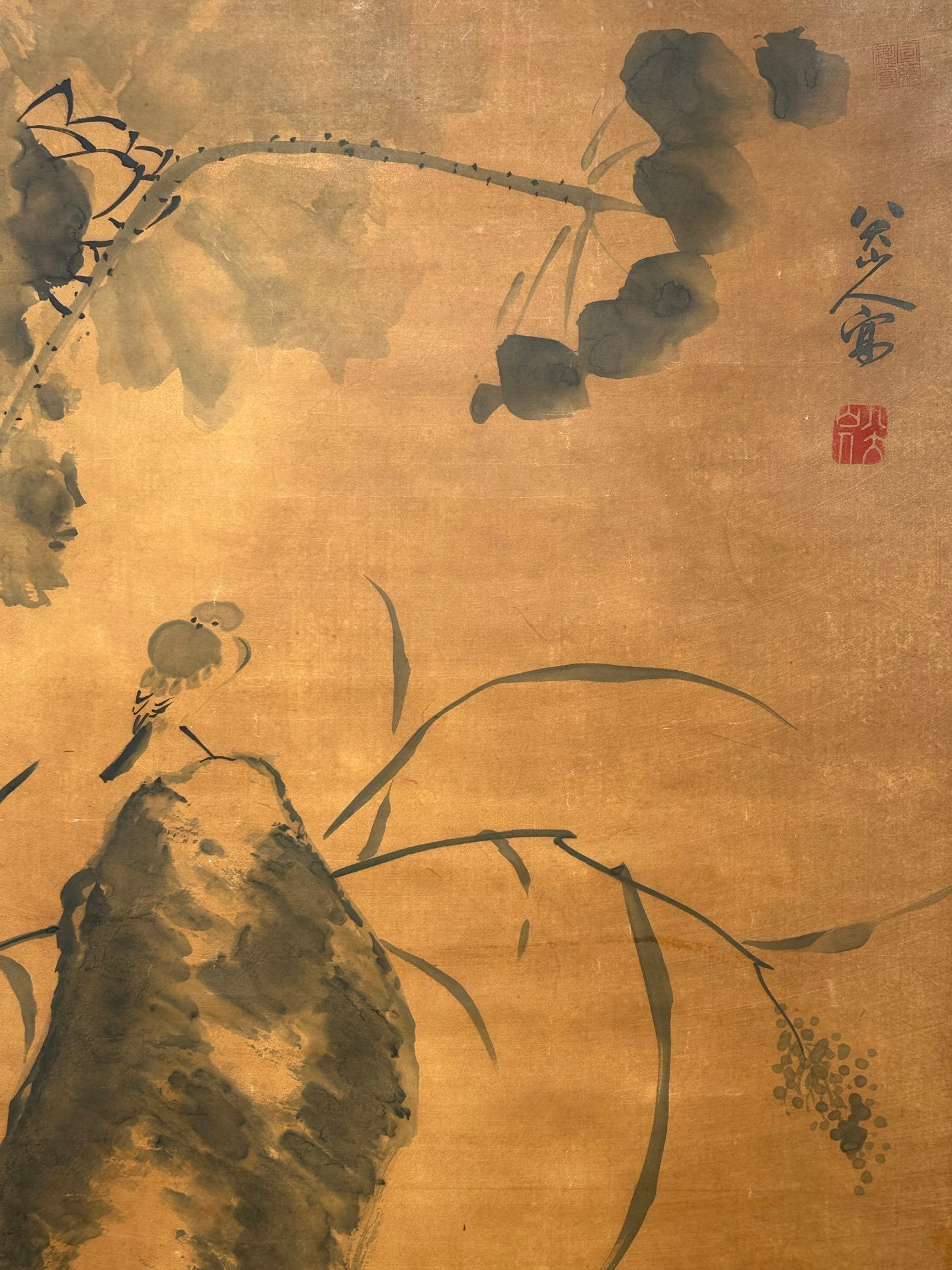 Chinese scroll painting Ba Da Shan Ren