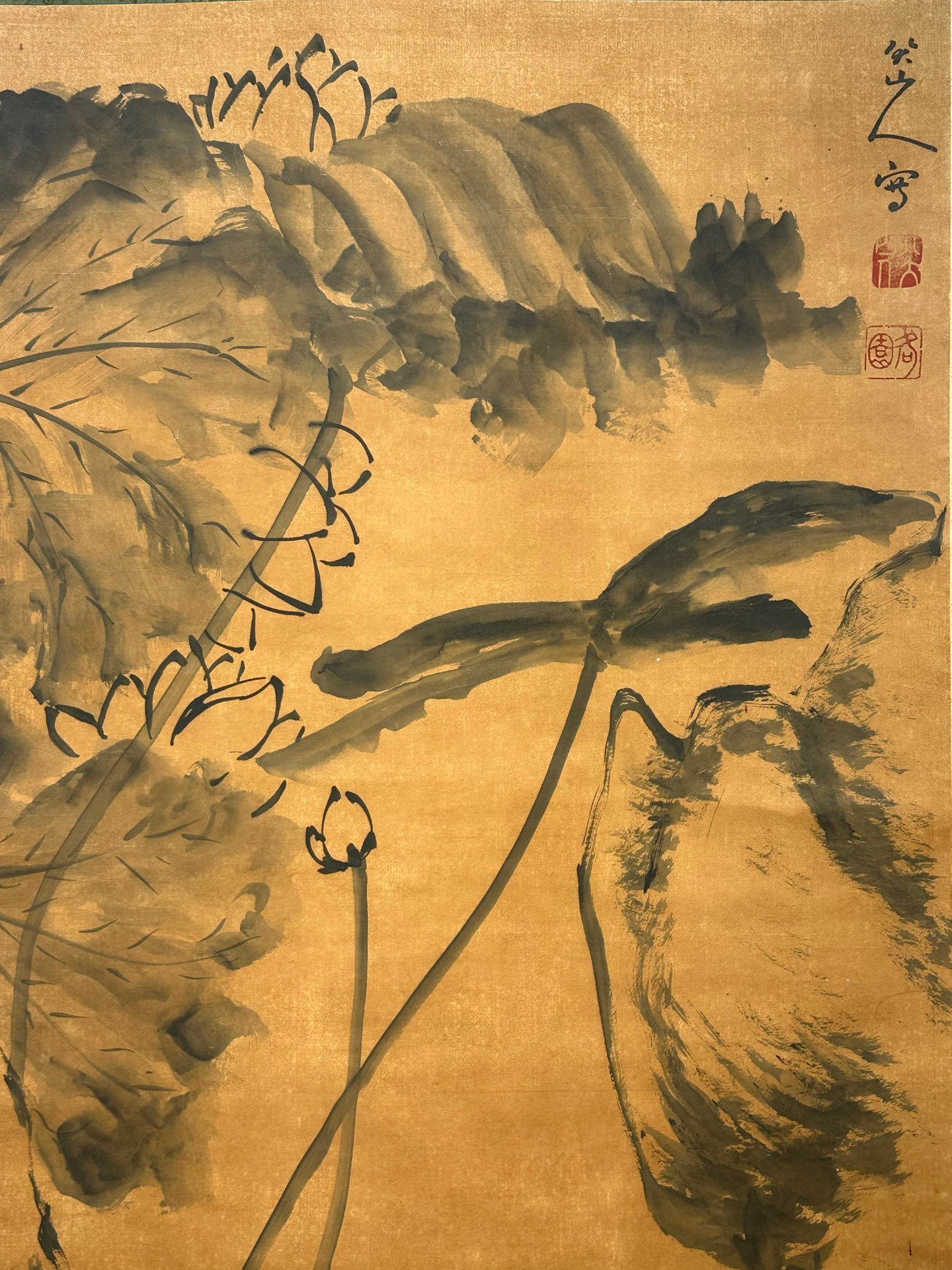 Chinese scroll painting Ba Da Shan Ren