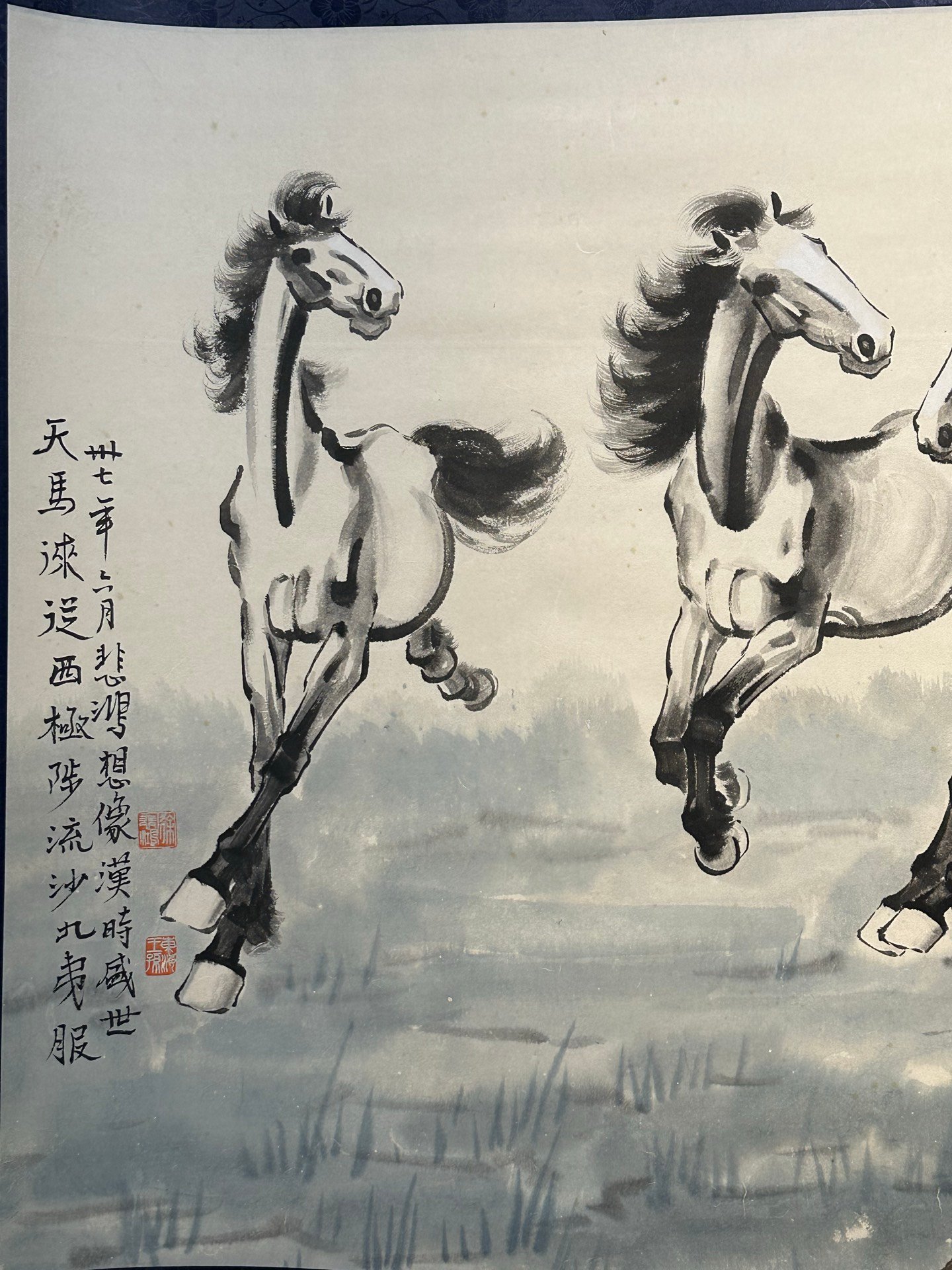 Chinese scroll painting Xu Beihong