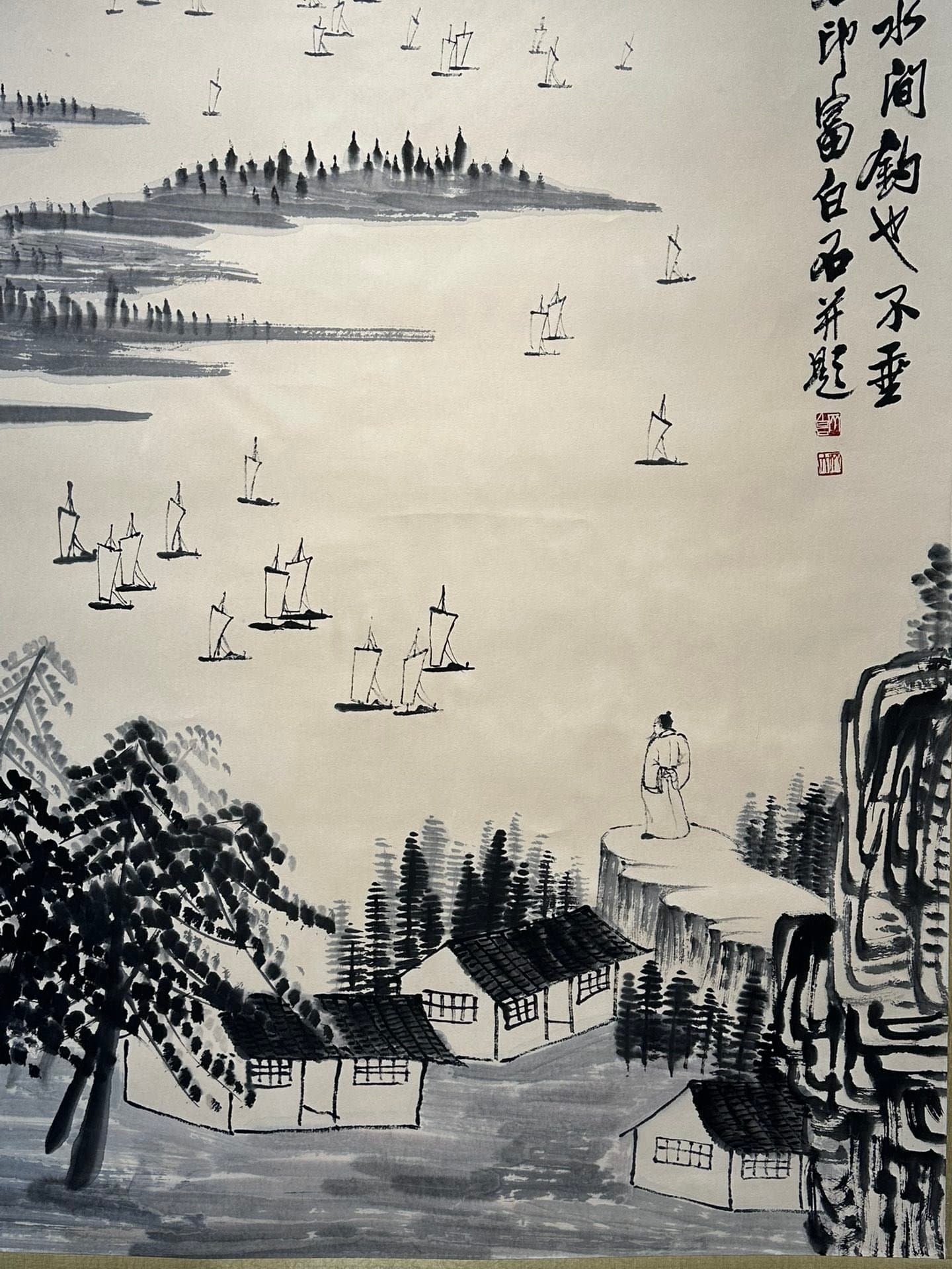 Chinese scroll painting Qi Baishi