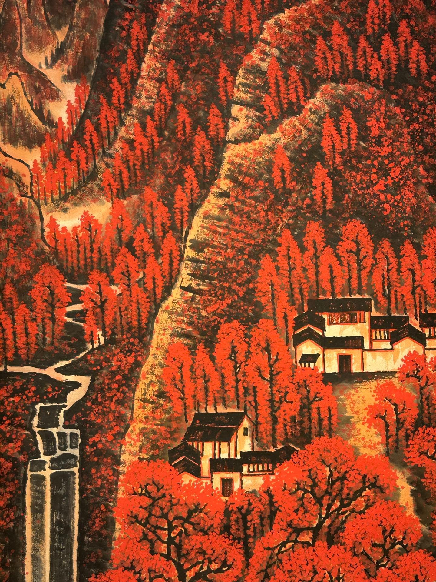 Chinese scroll painting Li Keran
