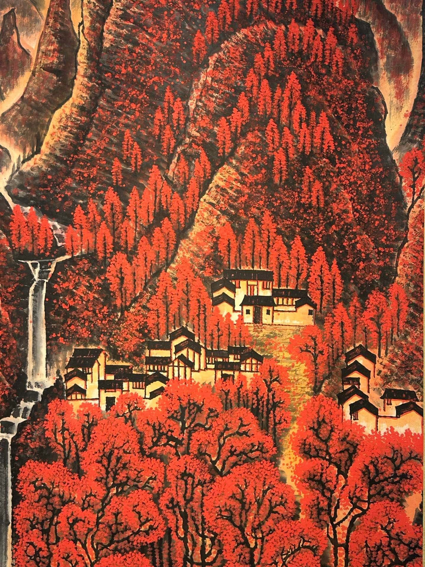 Chinese scroll painting Li Keran
