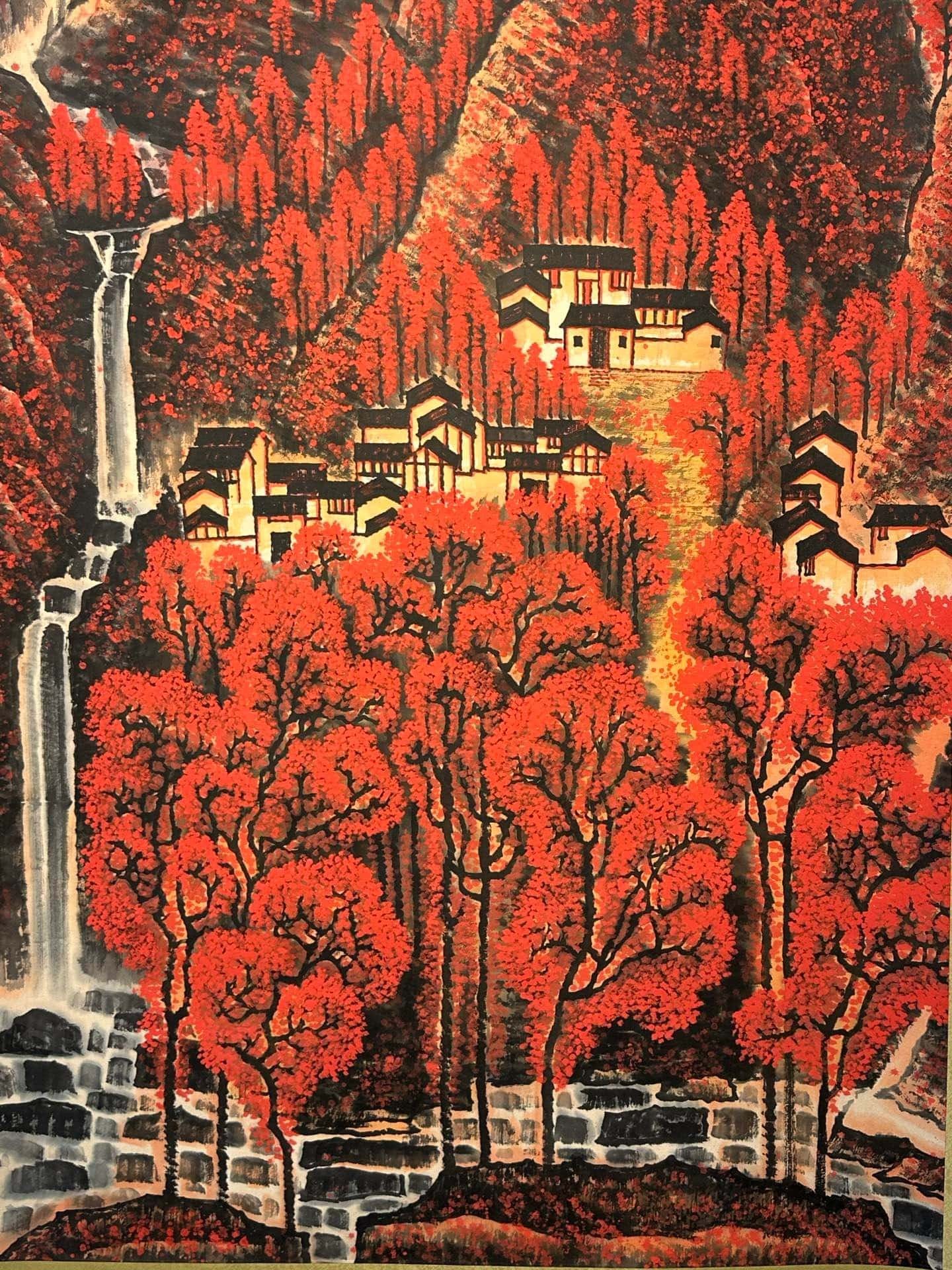 Chinese scroll painting Li Keran