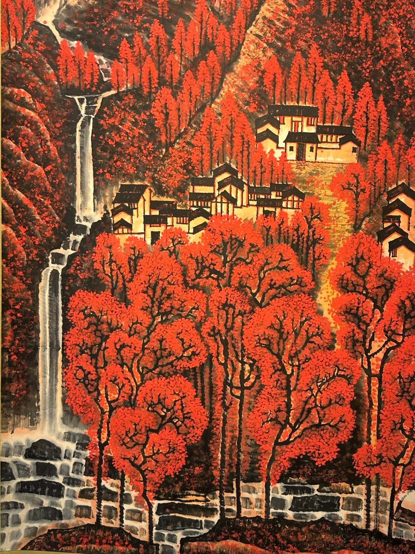 Chinese scroll painting Li Keran